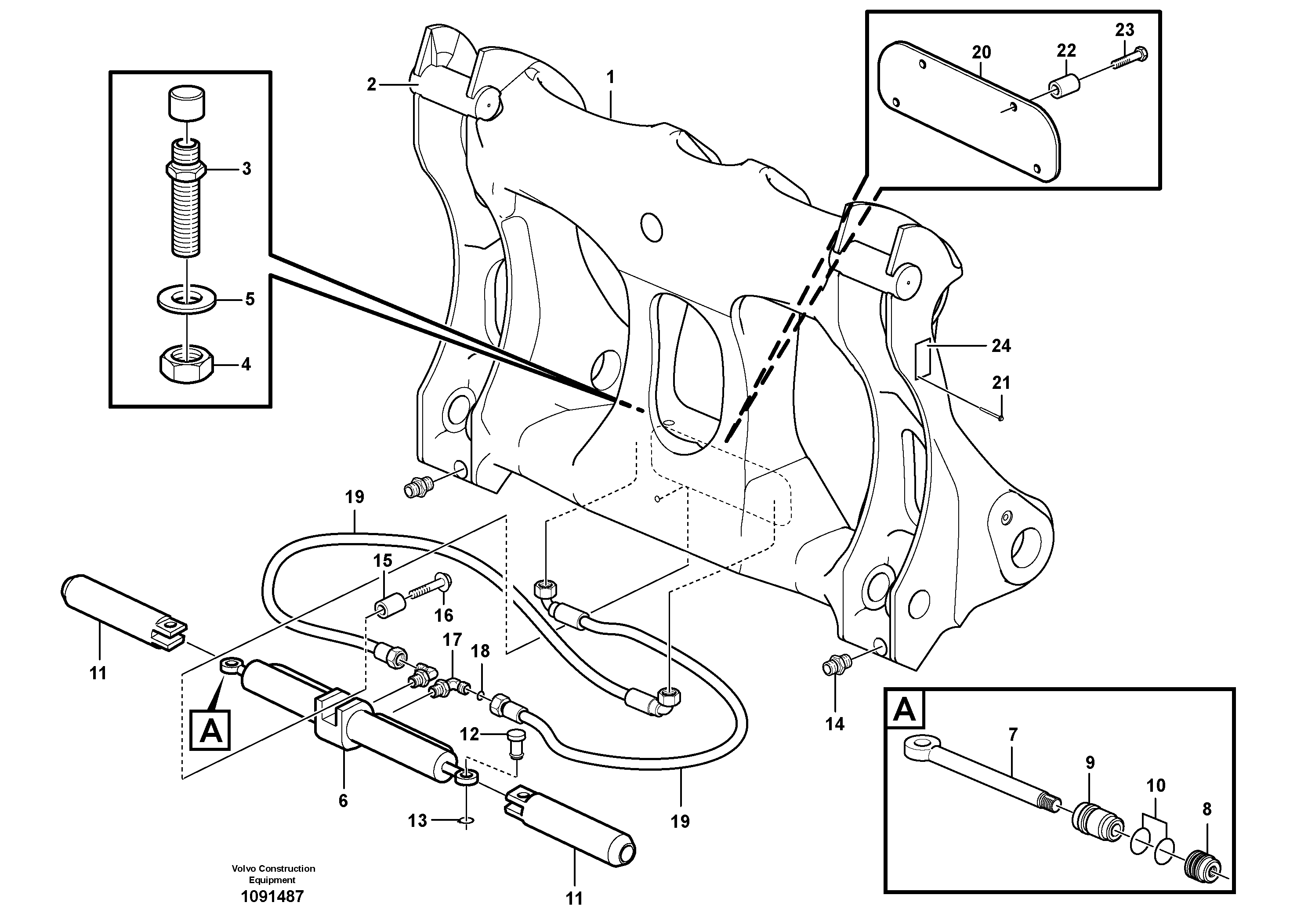 Angled plate VOE11439034 VOLVO