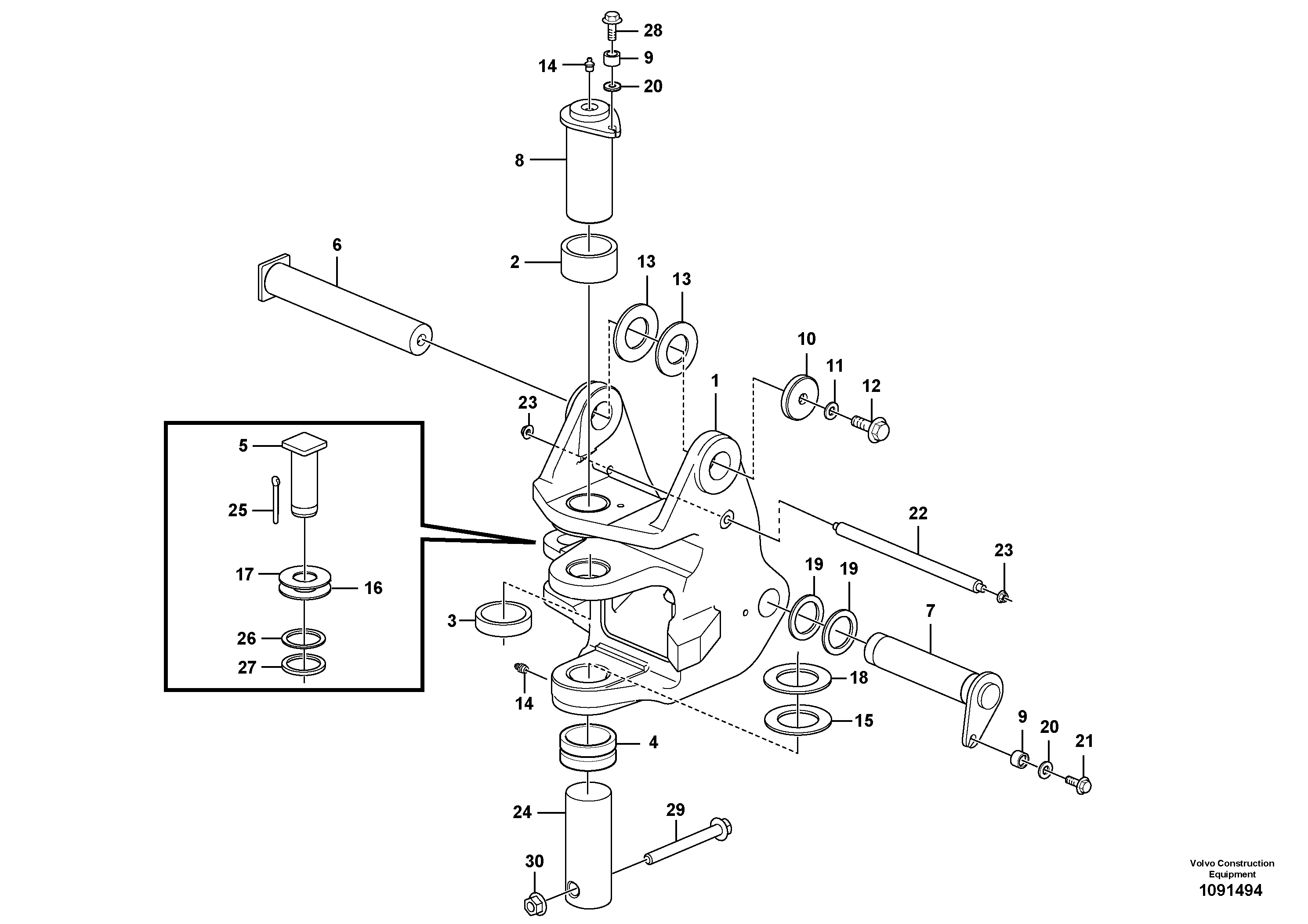 Swg Lk Cylinder VOE16291727 VOLVO