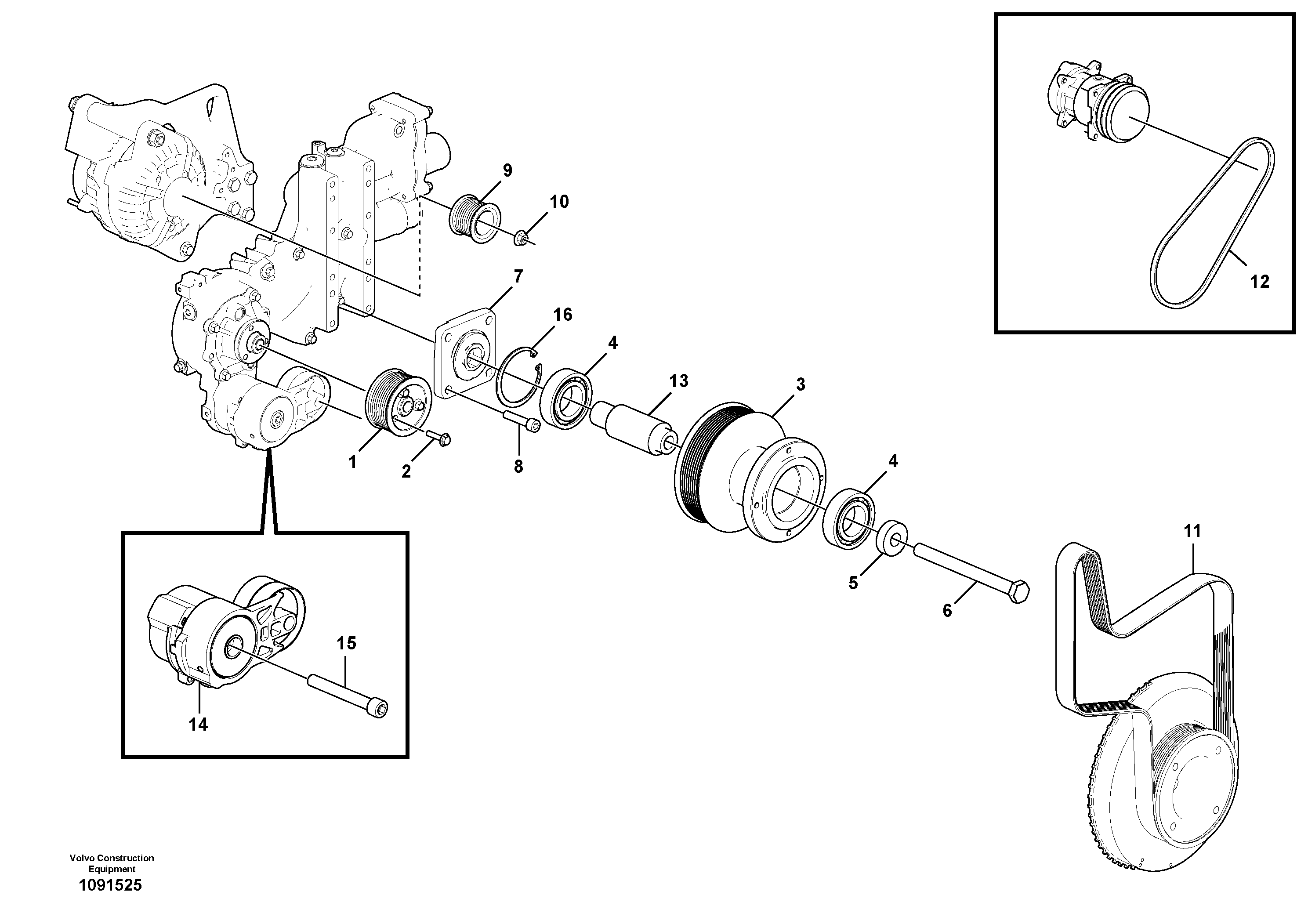 Snap Ring VOE22450756 VOLVO