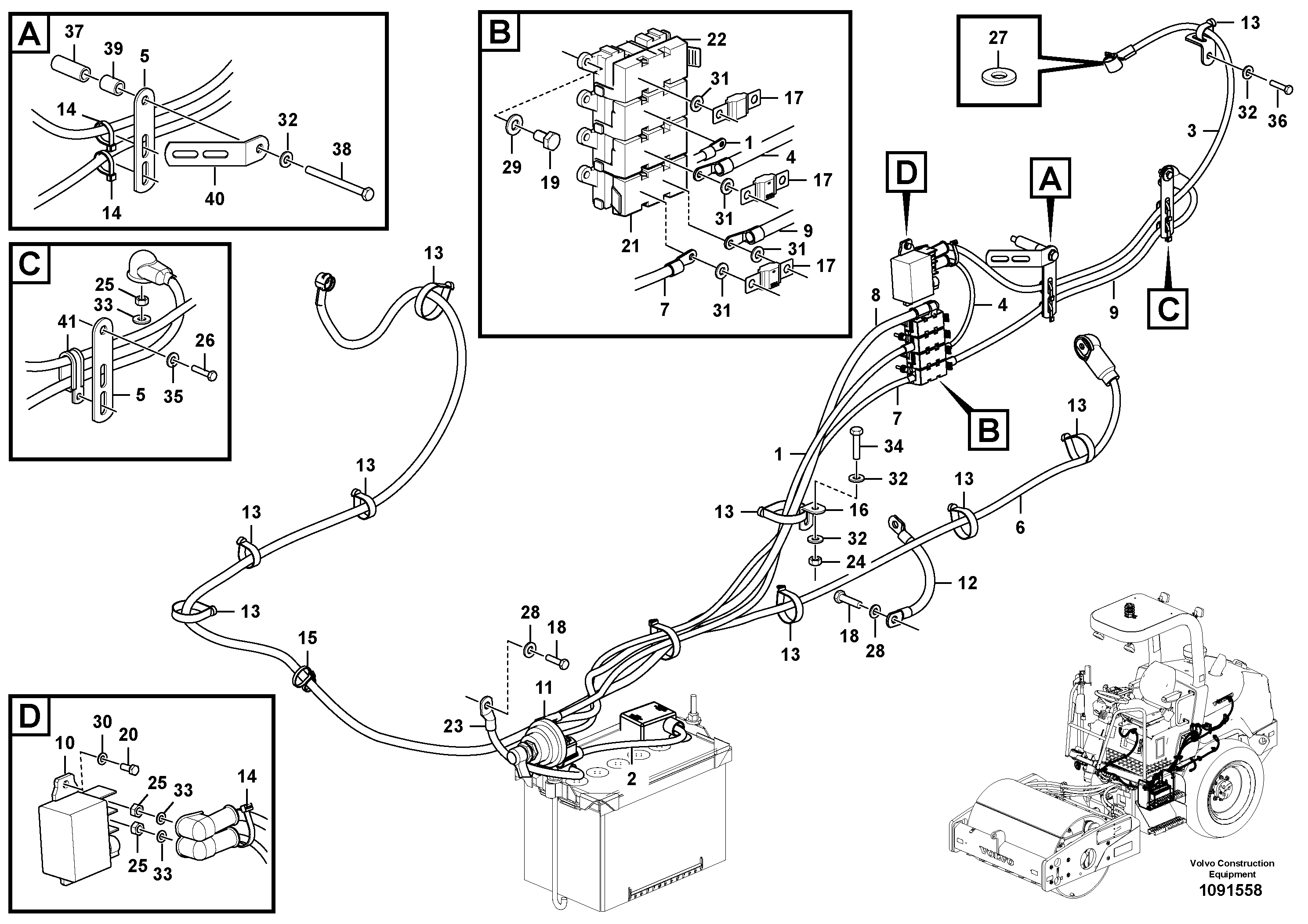 Radio Support VOE12803752 VOLVO