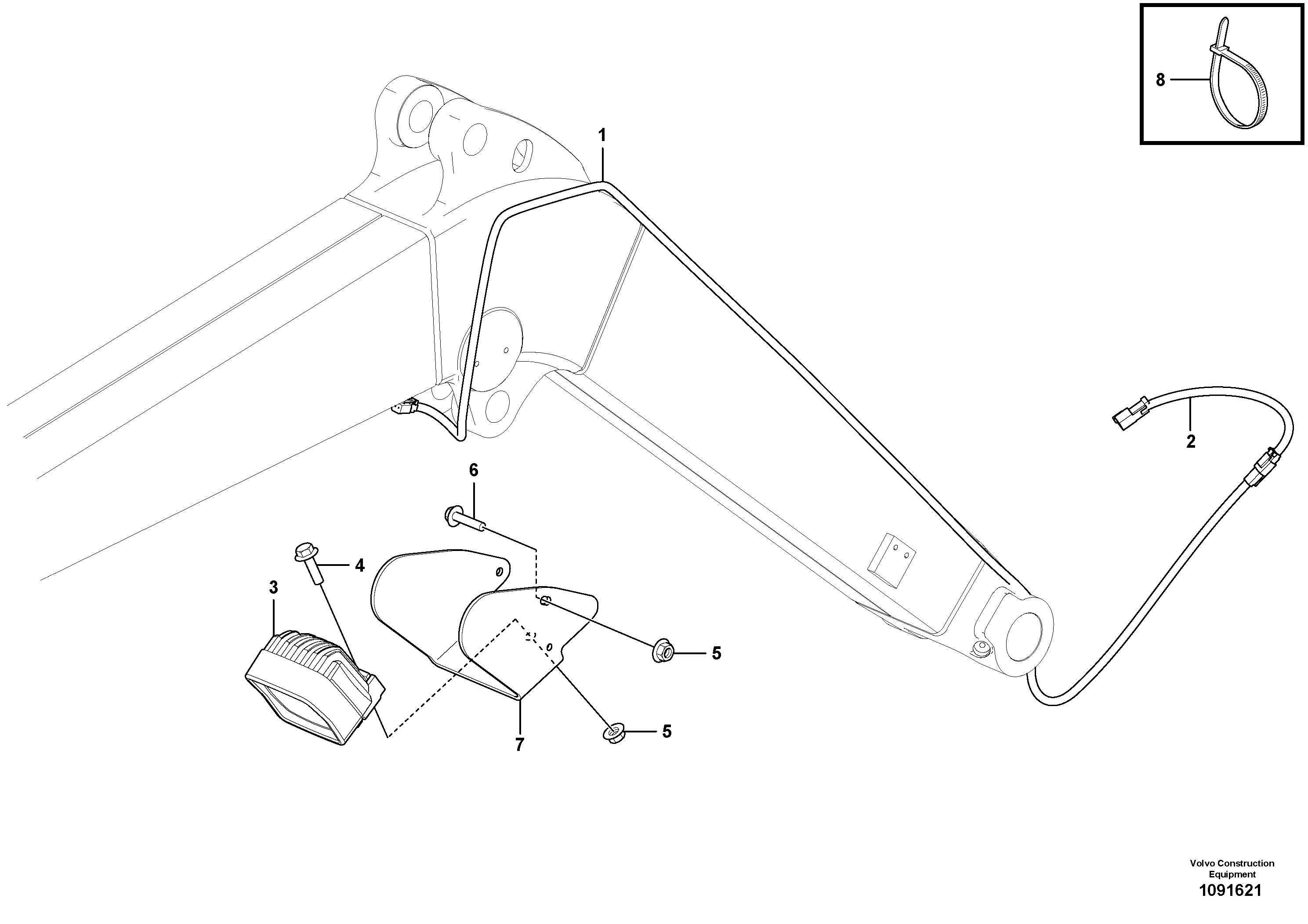 Alternator Bracket VOE15700961 VOLVO