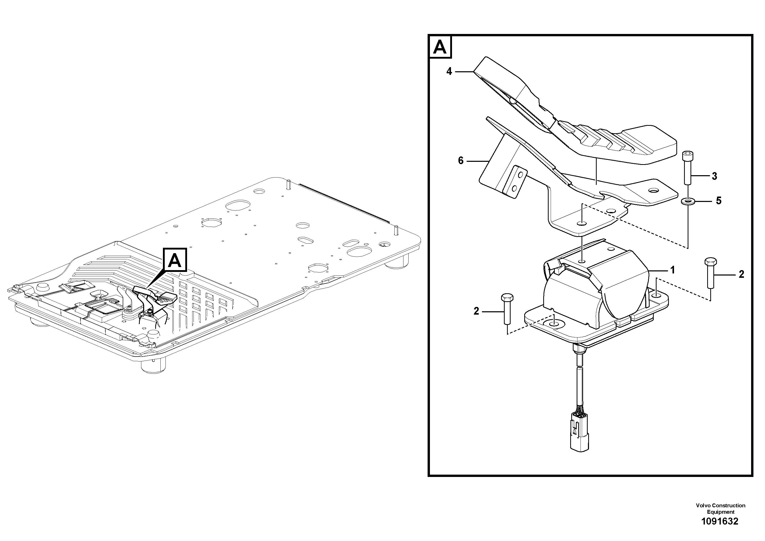 Seat frame VOE14662204 VOLVO