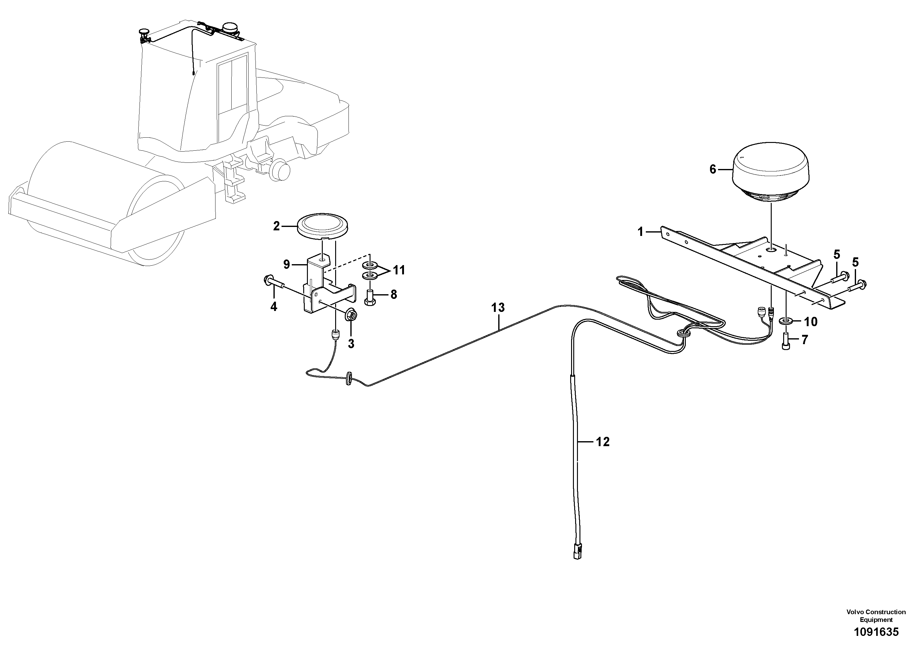 Seat frame VOE12834778 VOLVO