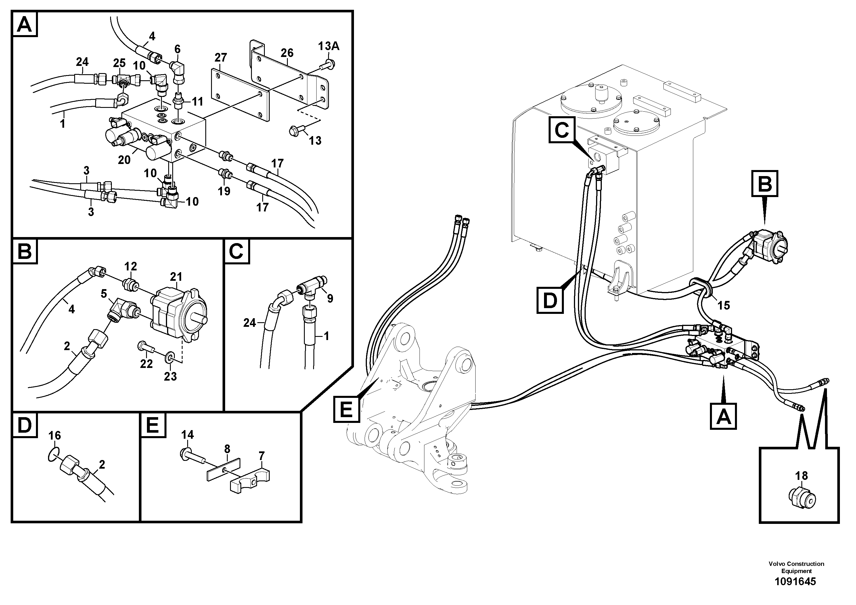 Timing gear casing VOE14715044 VOLVO