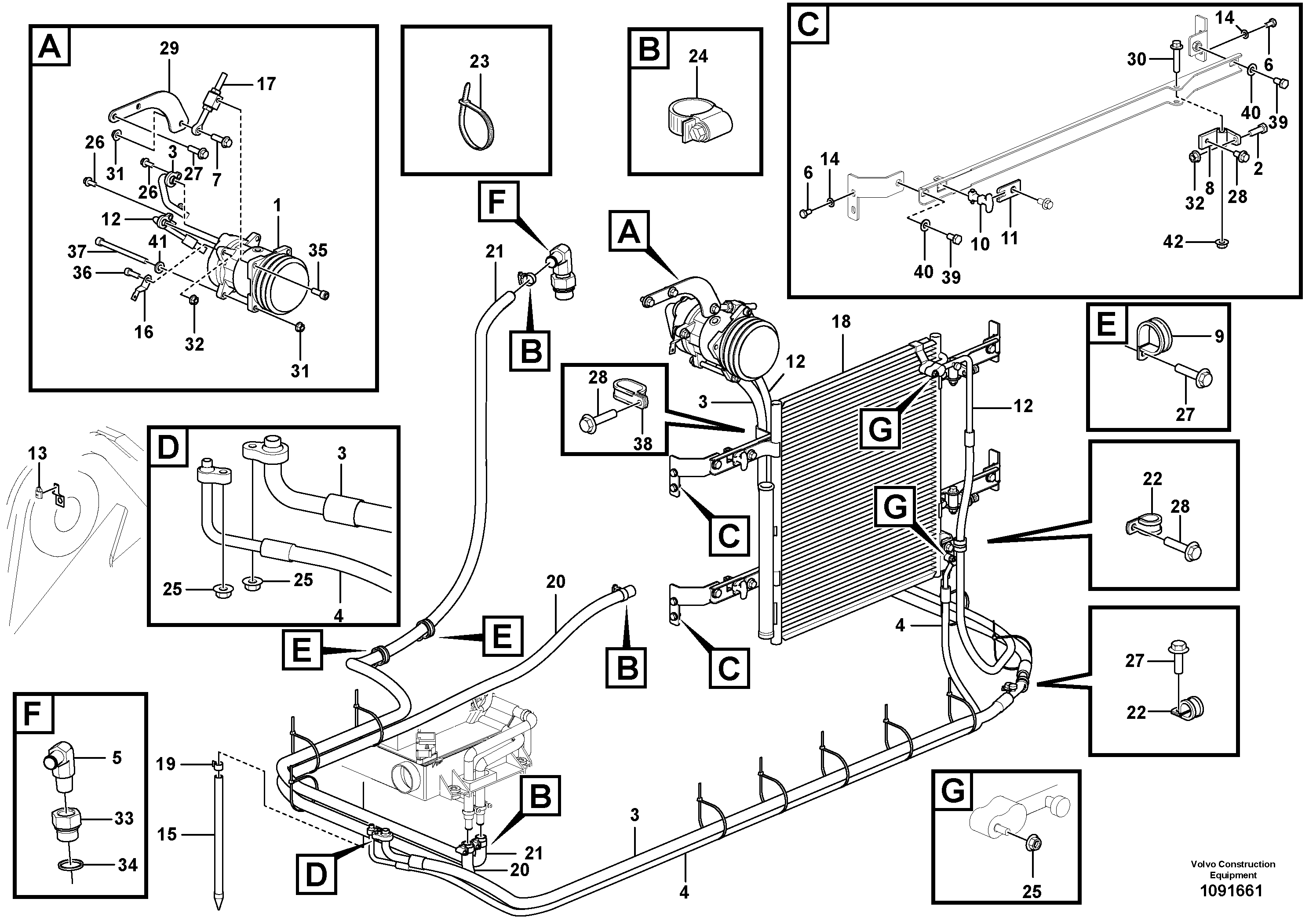 Seat frame VOE14681406 VOLVO