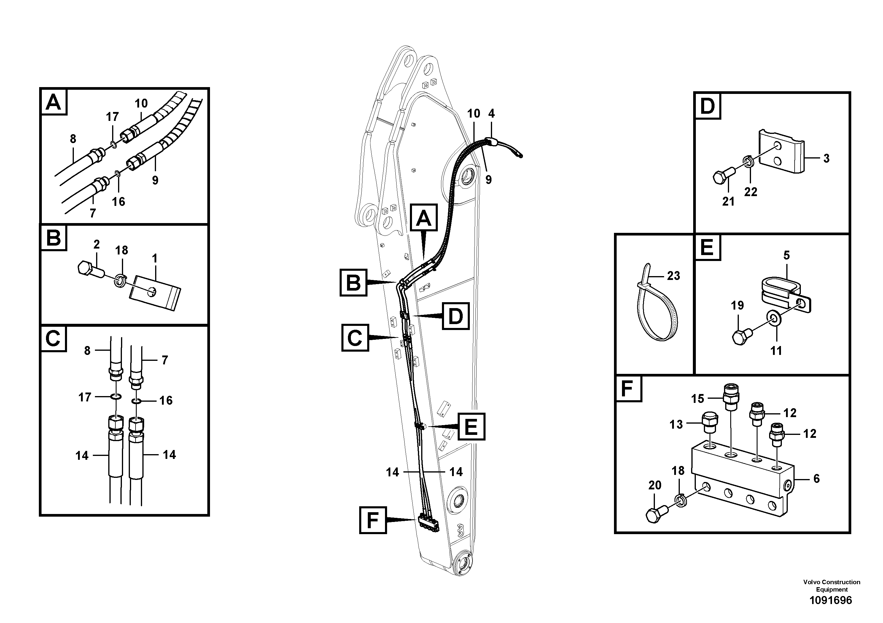 Timing gear casing VOE14666044 VOLVO