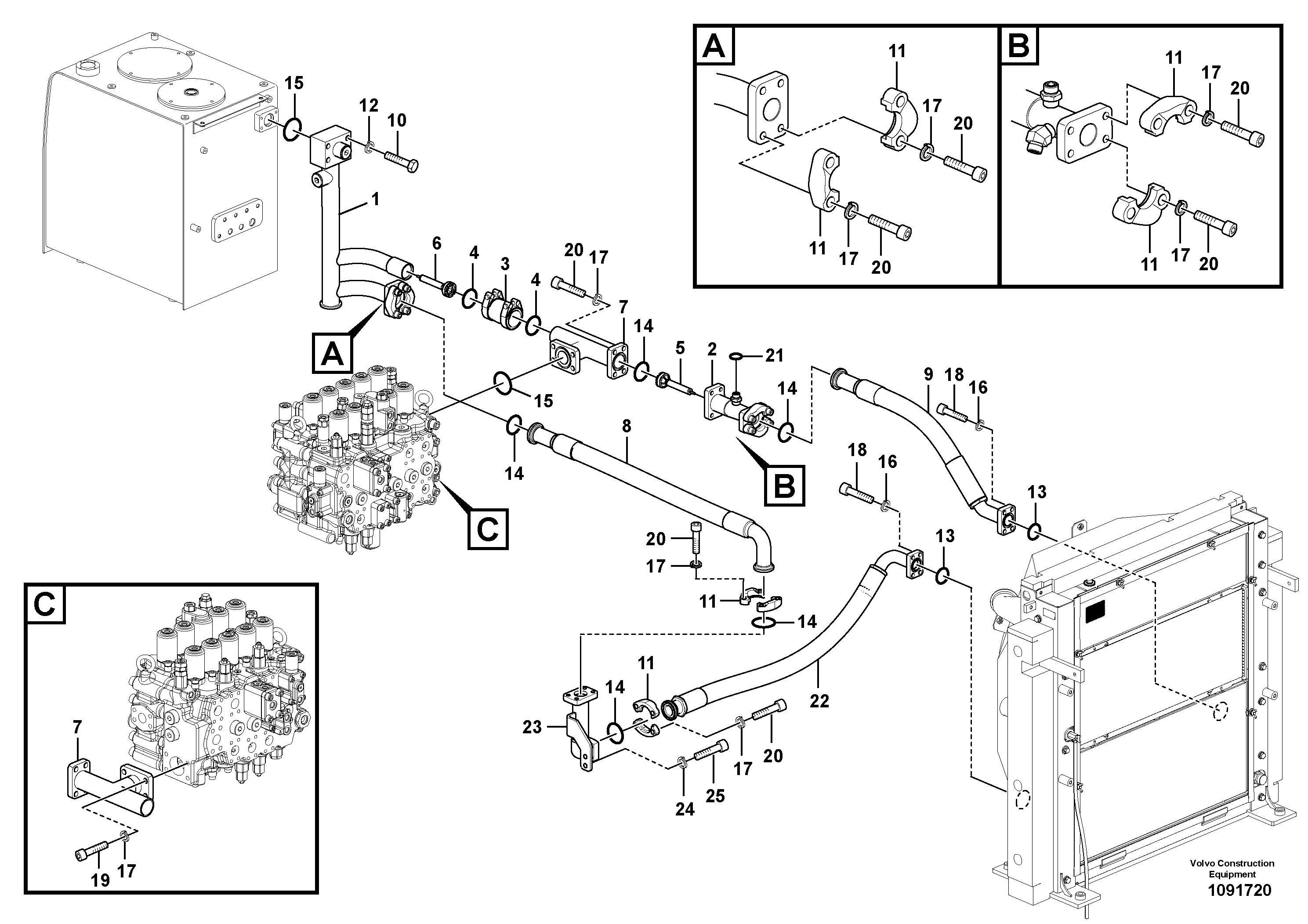 Timing gear casing VOE14715784 VOLVO