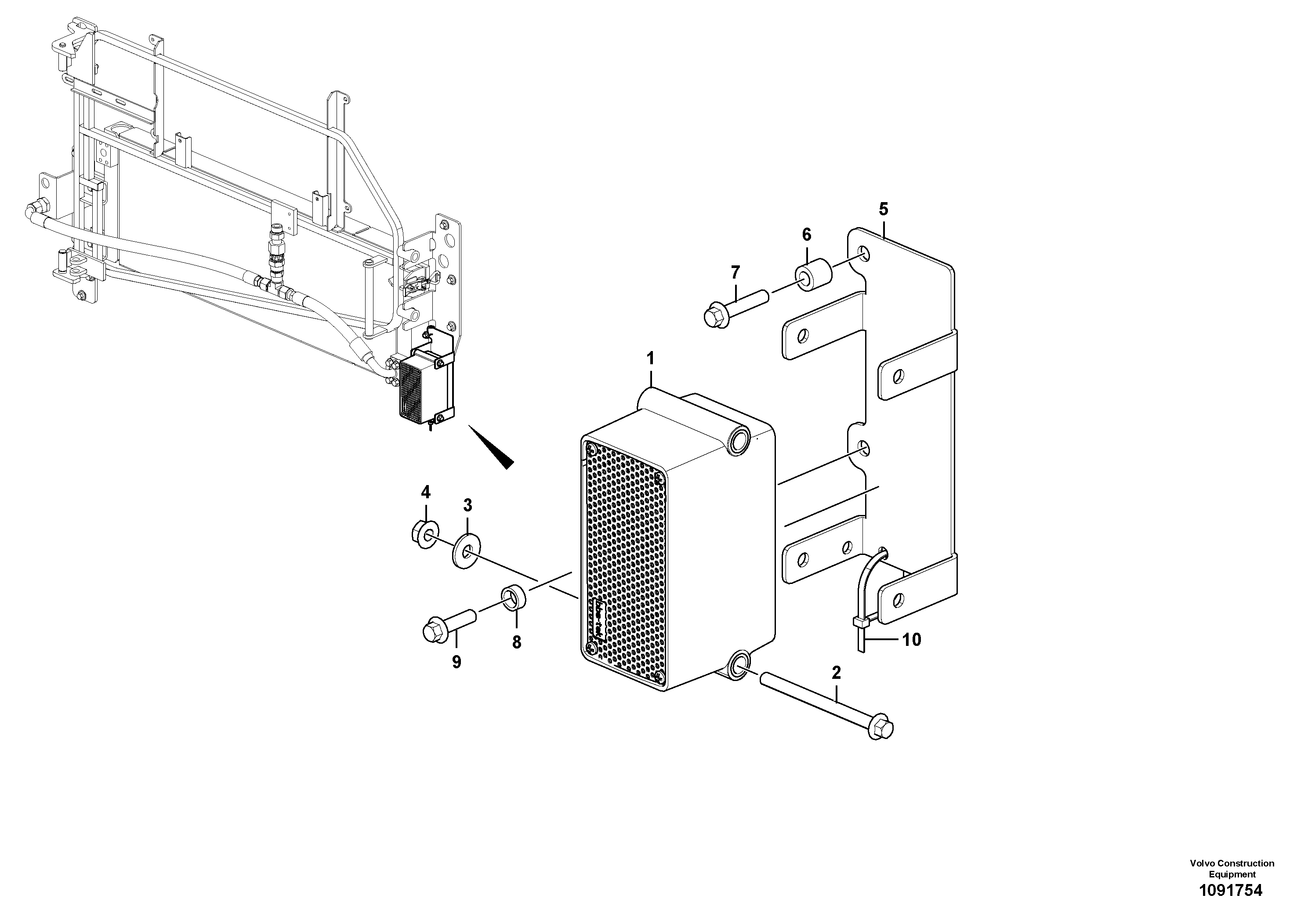 Seat frame VOE17448758 VOLVO