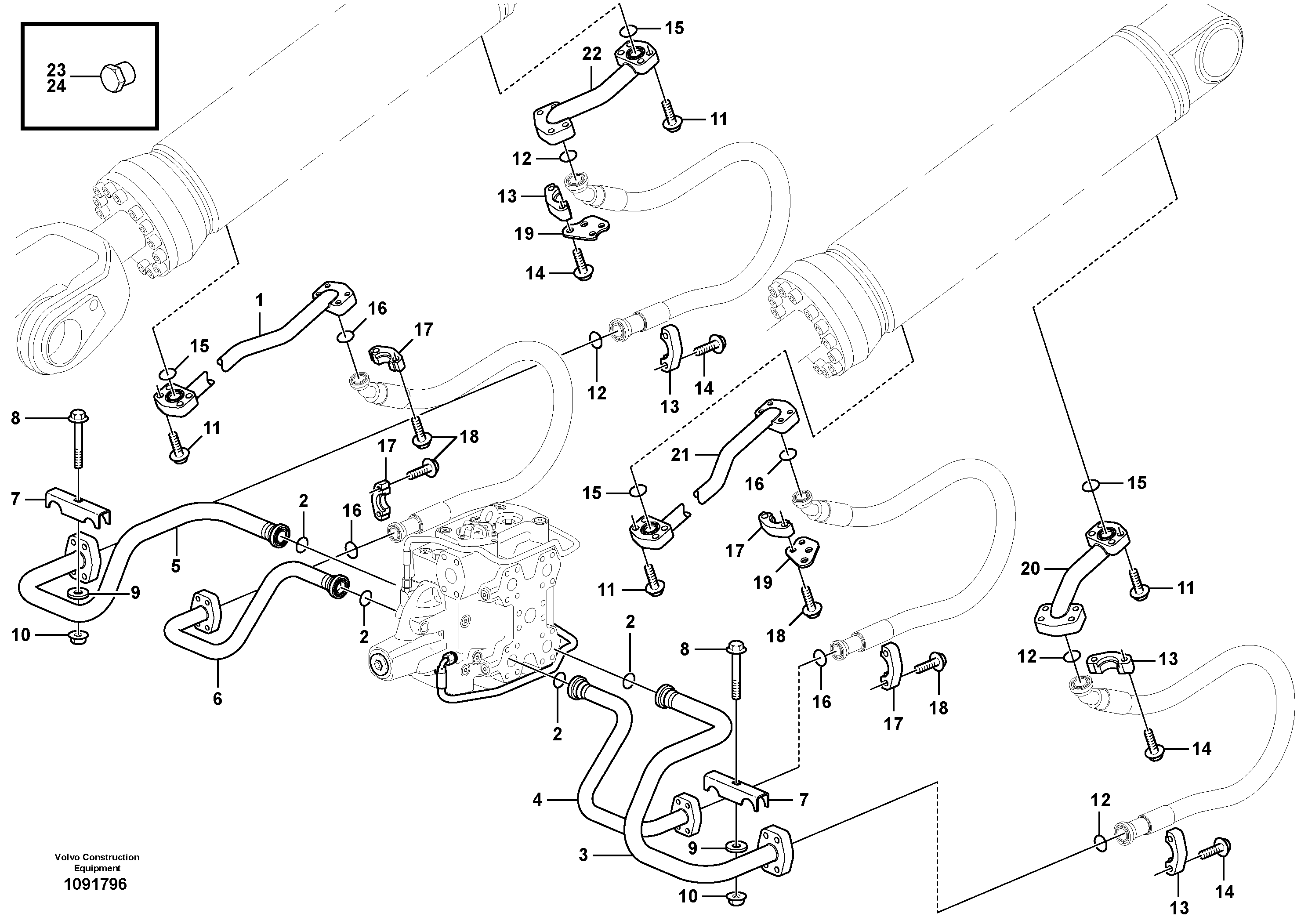 Control sleeve VOE17488956 VOLVO