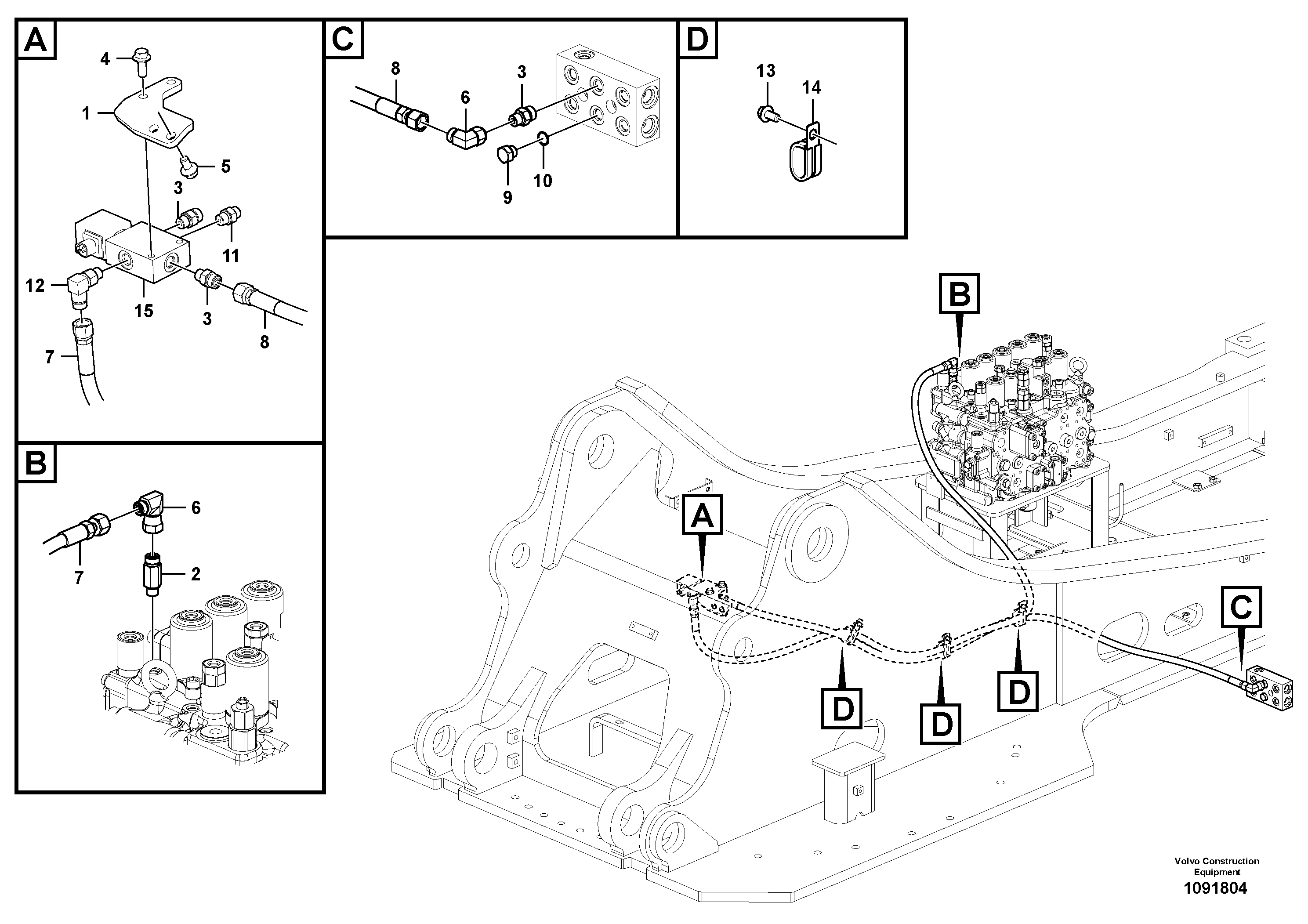 Water pump ger VOE14701823 VOLVO