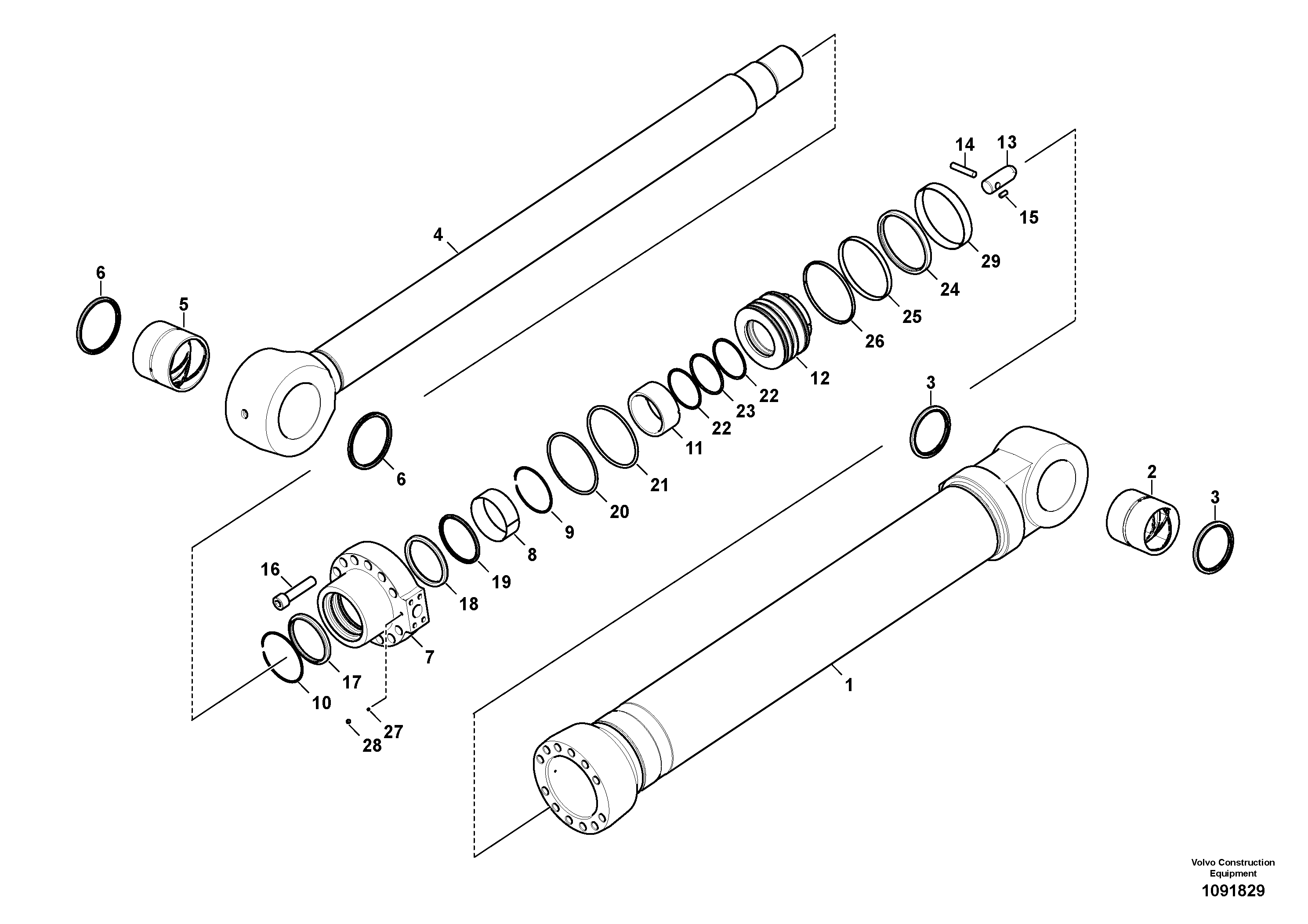 Rubber Clamp VOE14723366 VOLVO