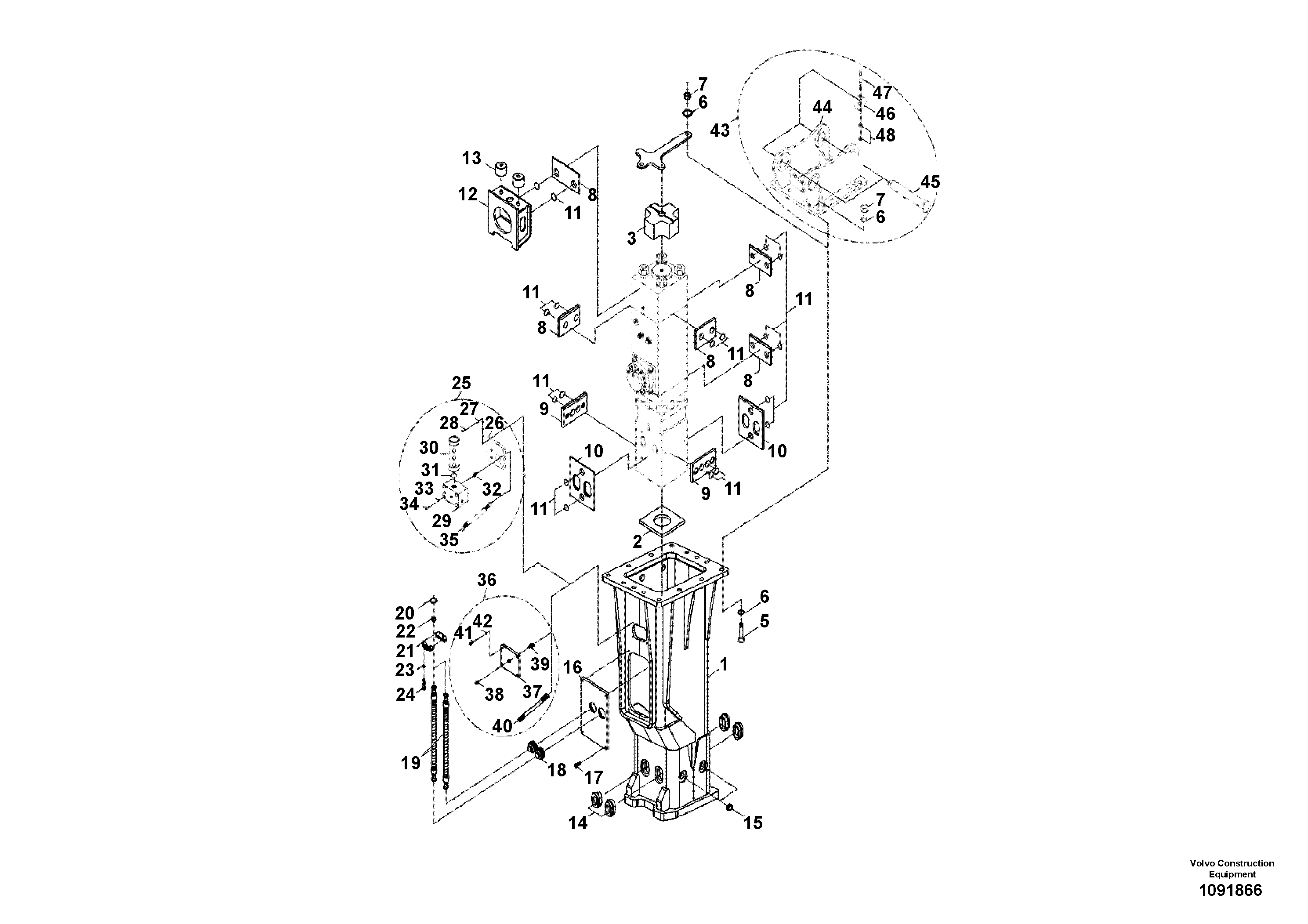 Timing gear casing VOE17427752 VOLVO