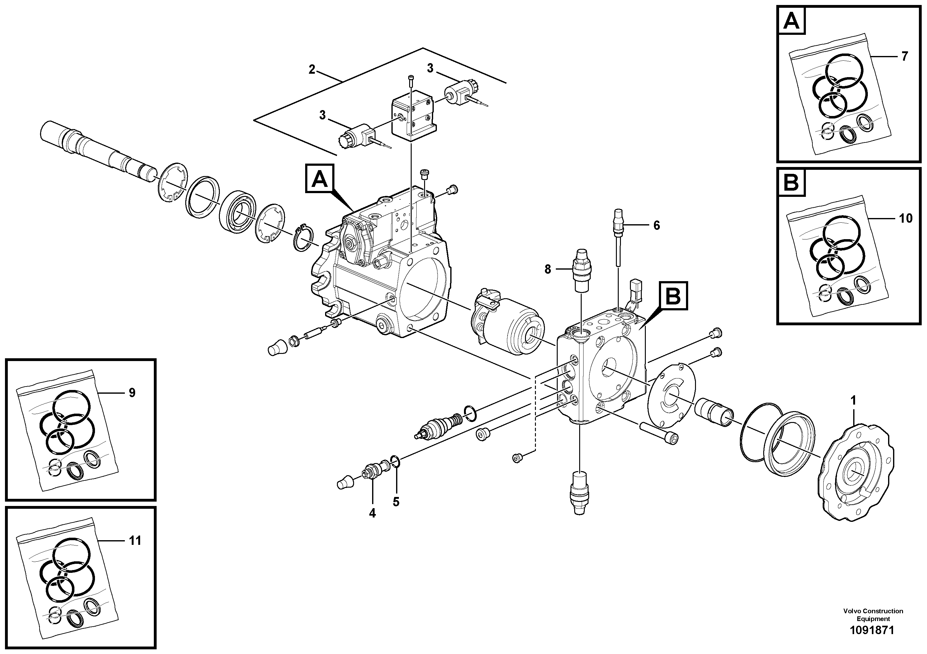 Lamp bracket, left VOE15194012 VOLVO