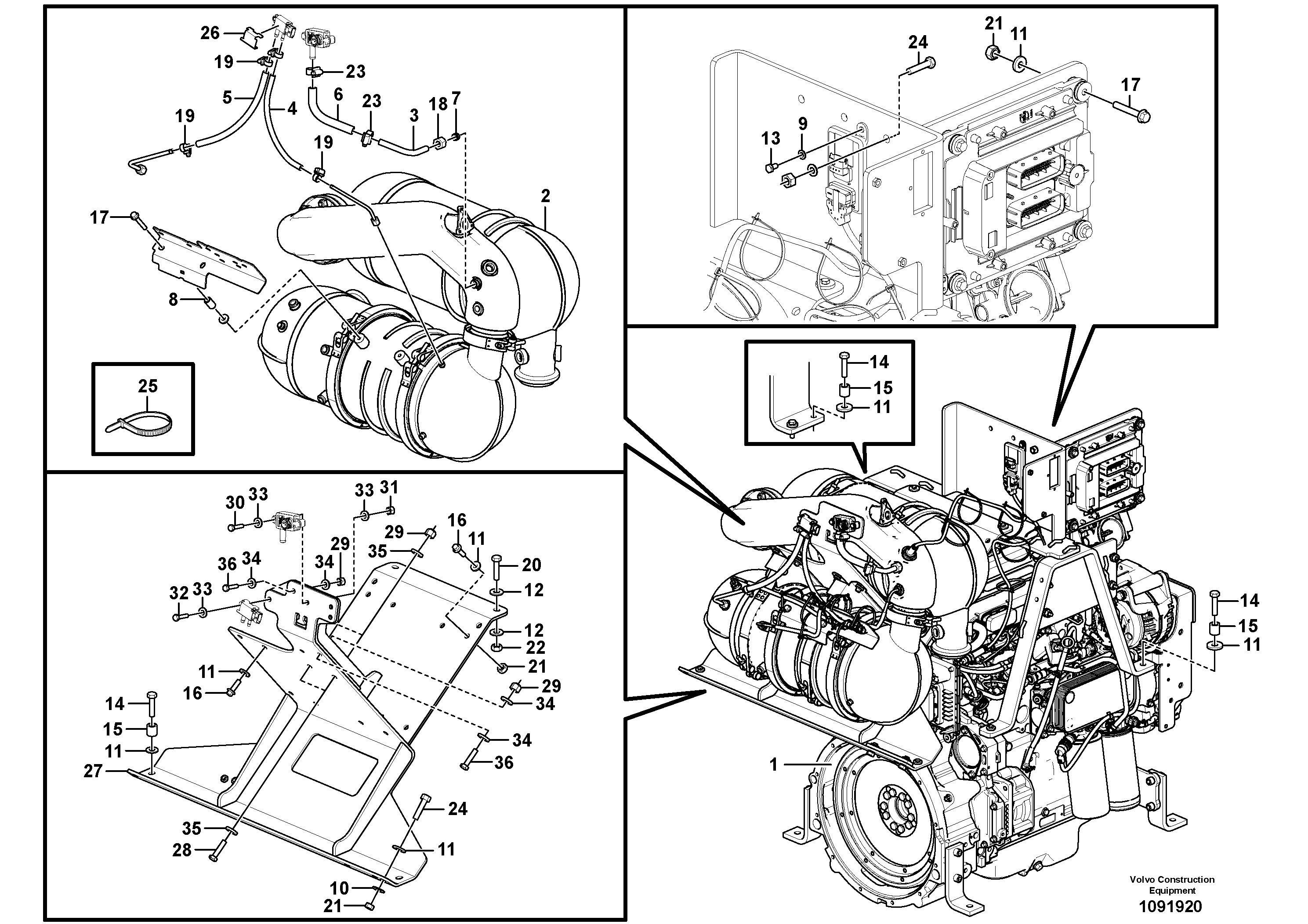 Mounting rail RM96739396 VOLVO
