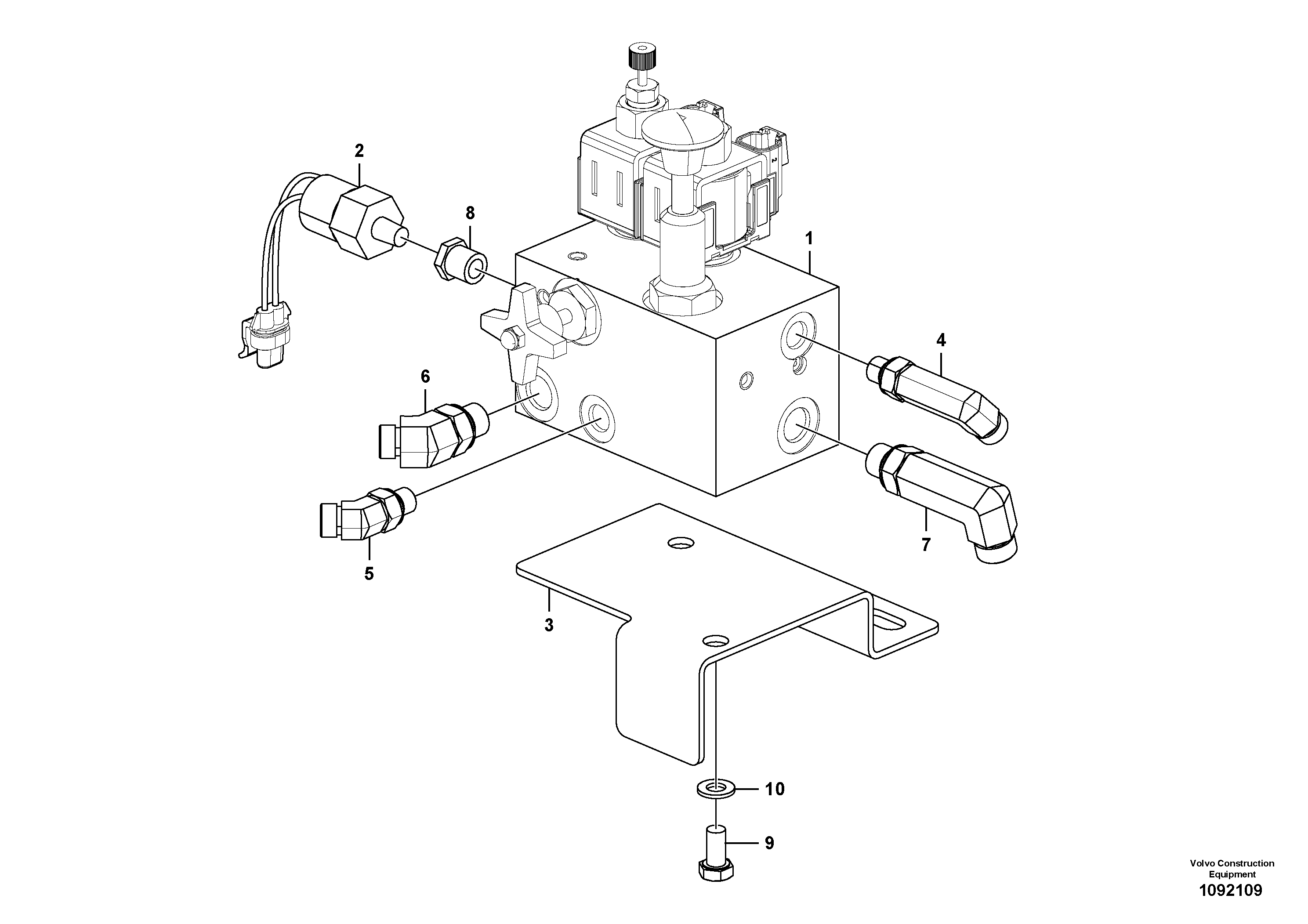 Seat frame VOE12834075 VOLVO