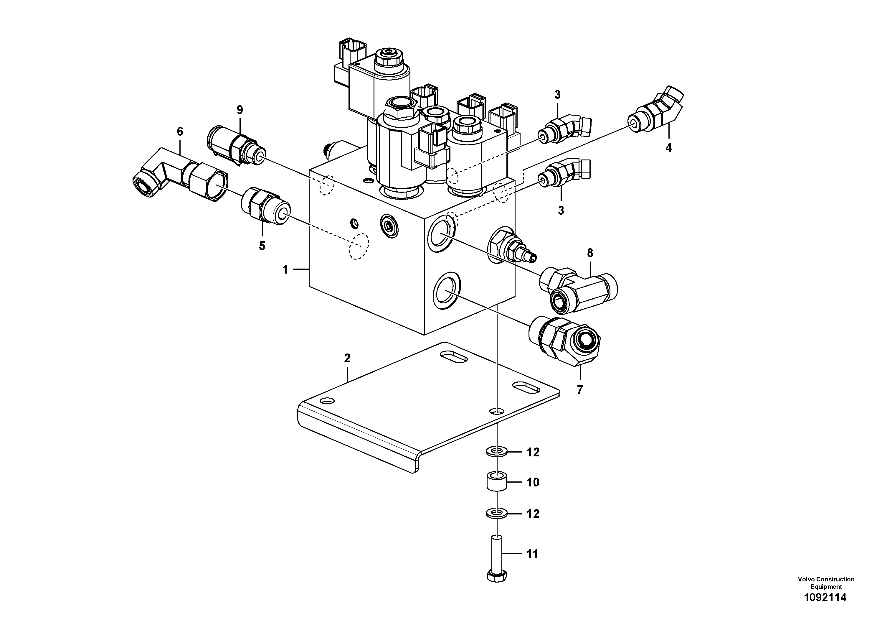 Seat frame VOE12834072 VOLVO