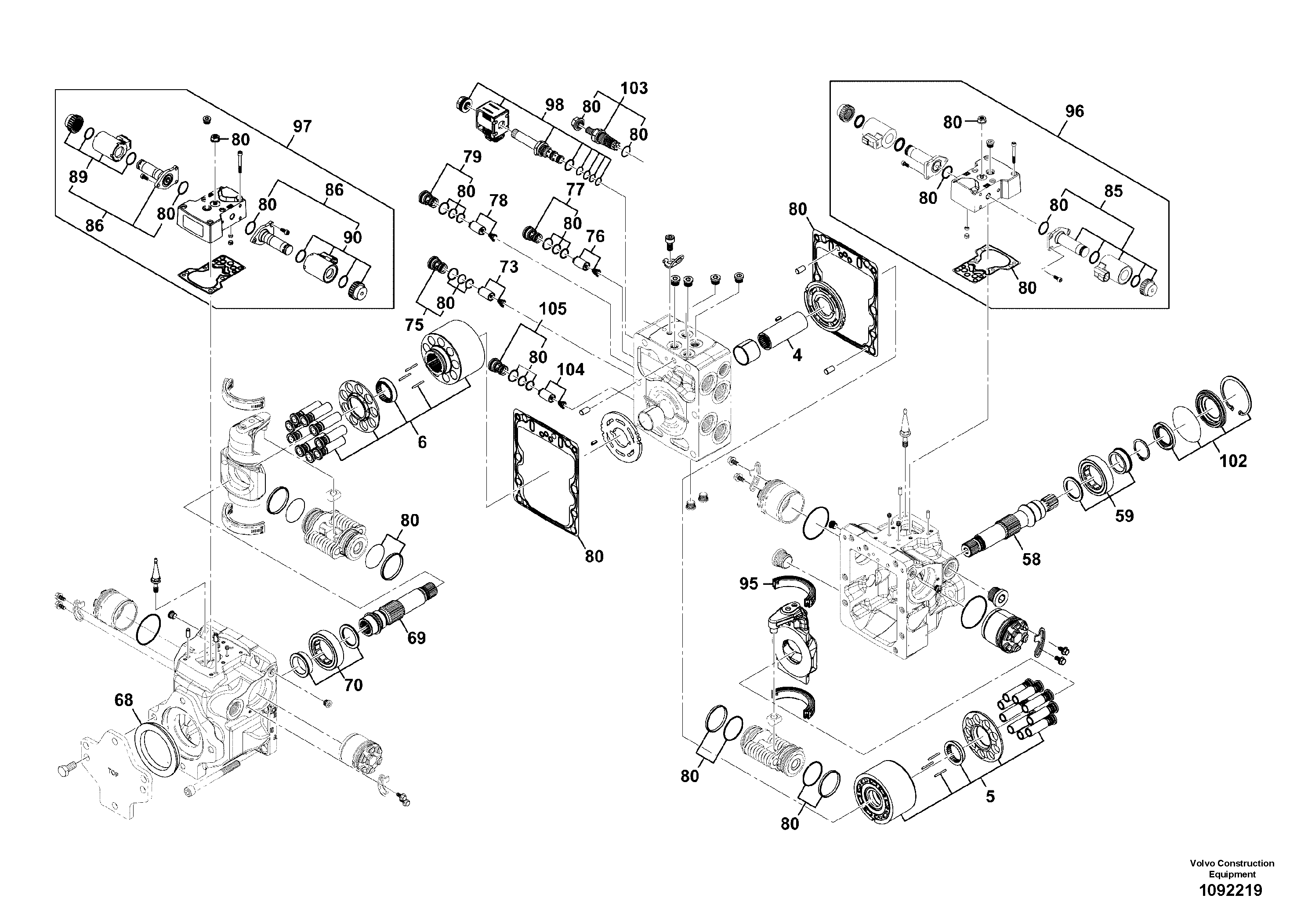 Bearing ring VOE16064512 VOLVO