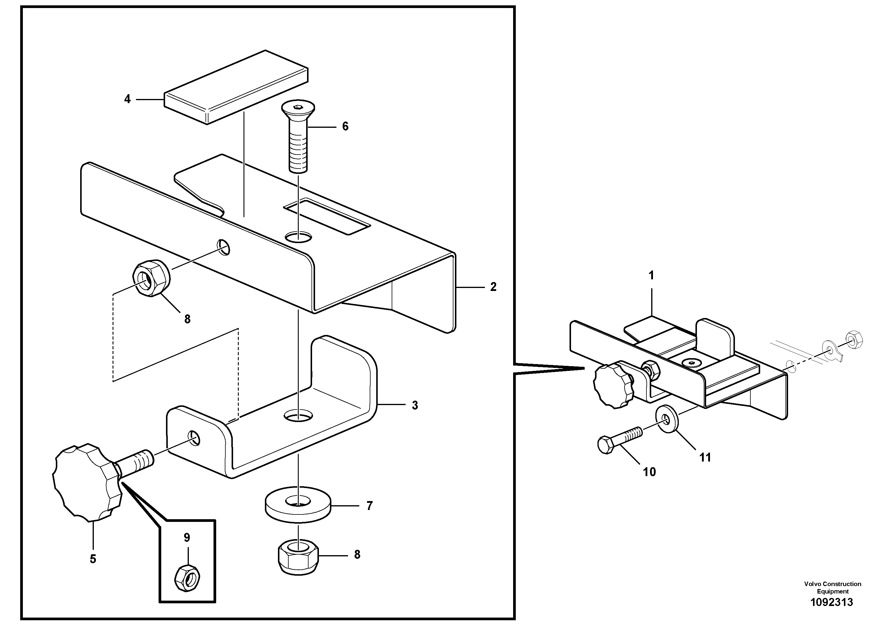 Seat frame VOE12831795 VOLVO
