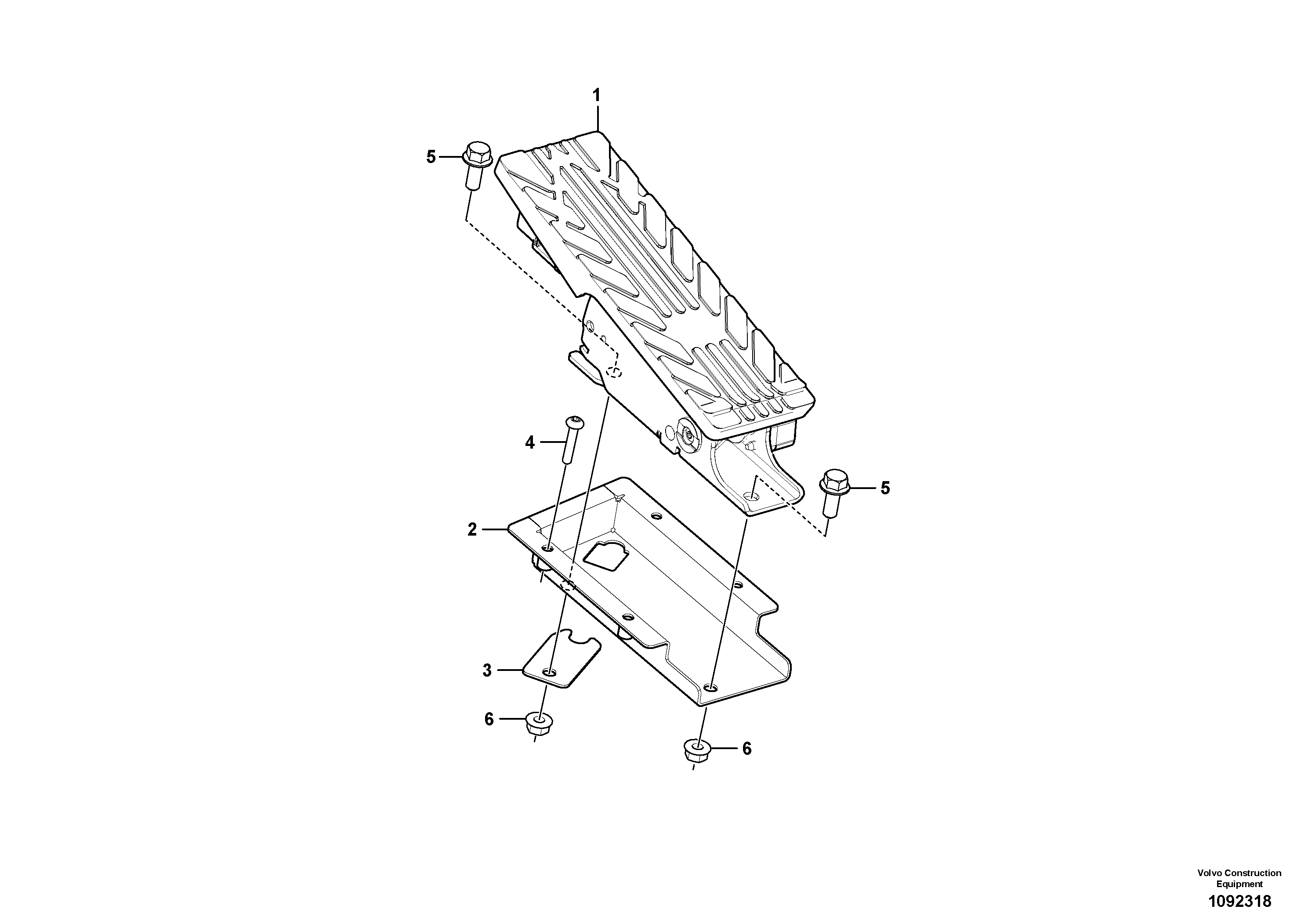Seat frame TEL/VOE15237166 VOLVO