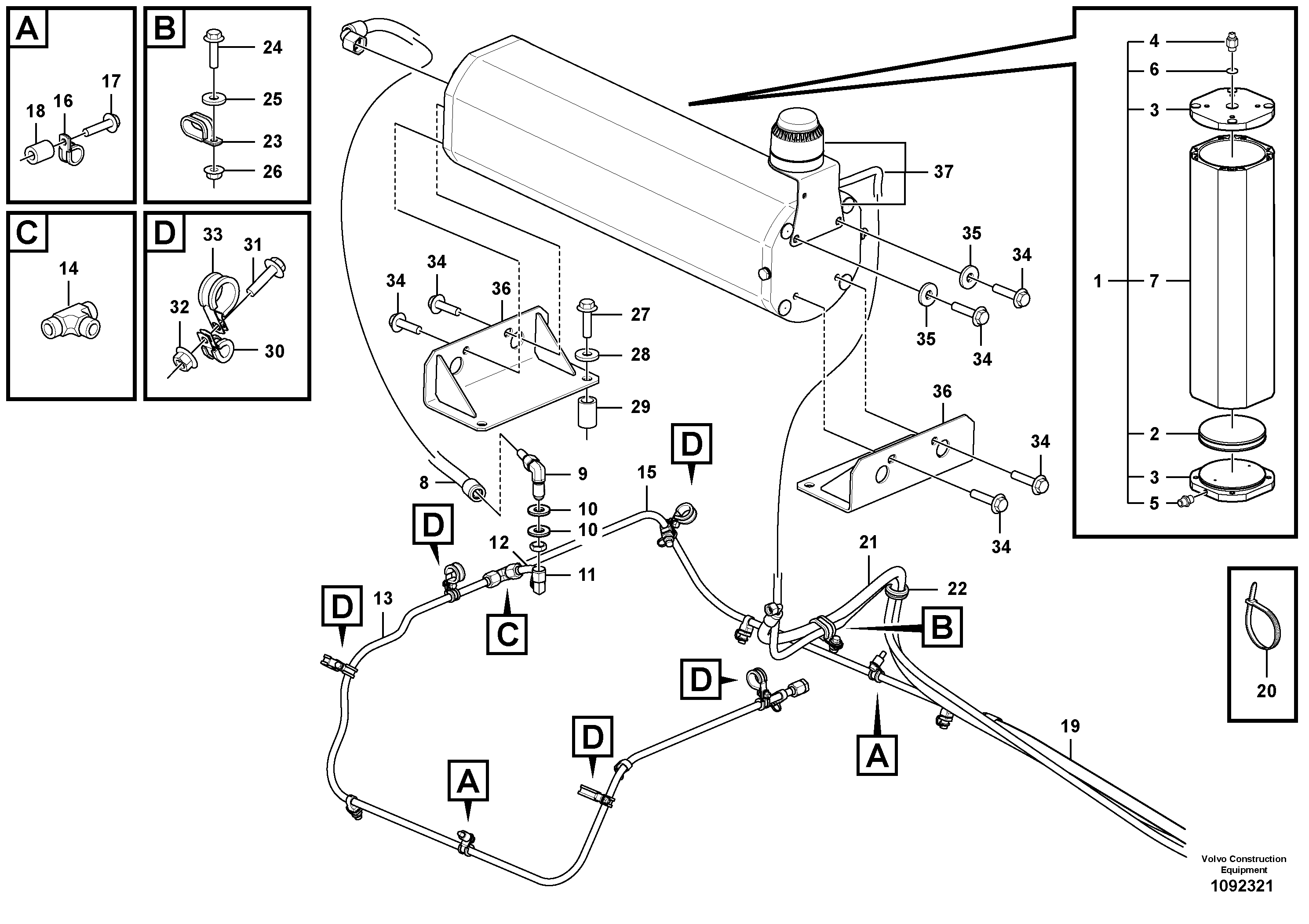 Timing gear casing VOE16847827 VOLVO