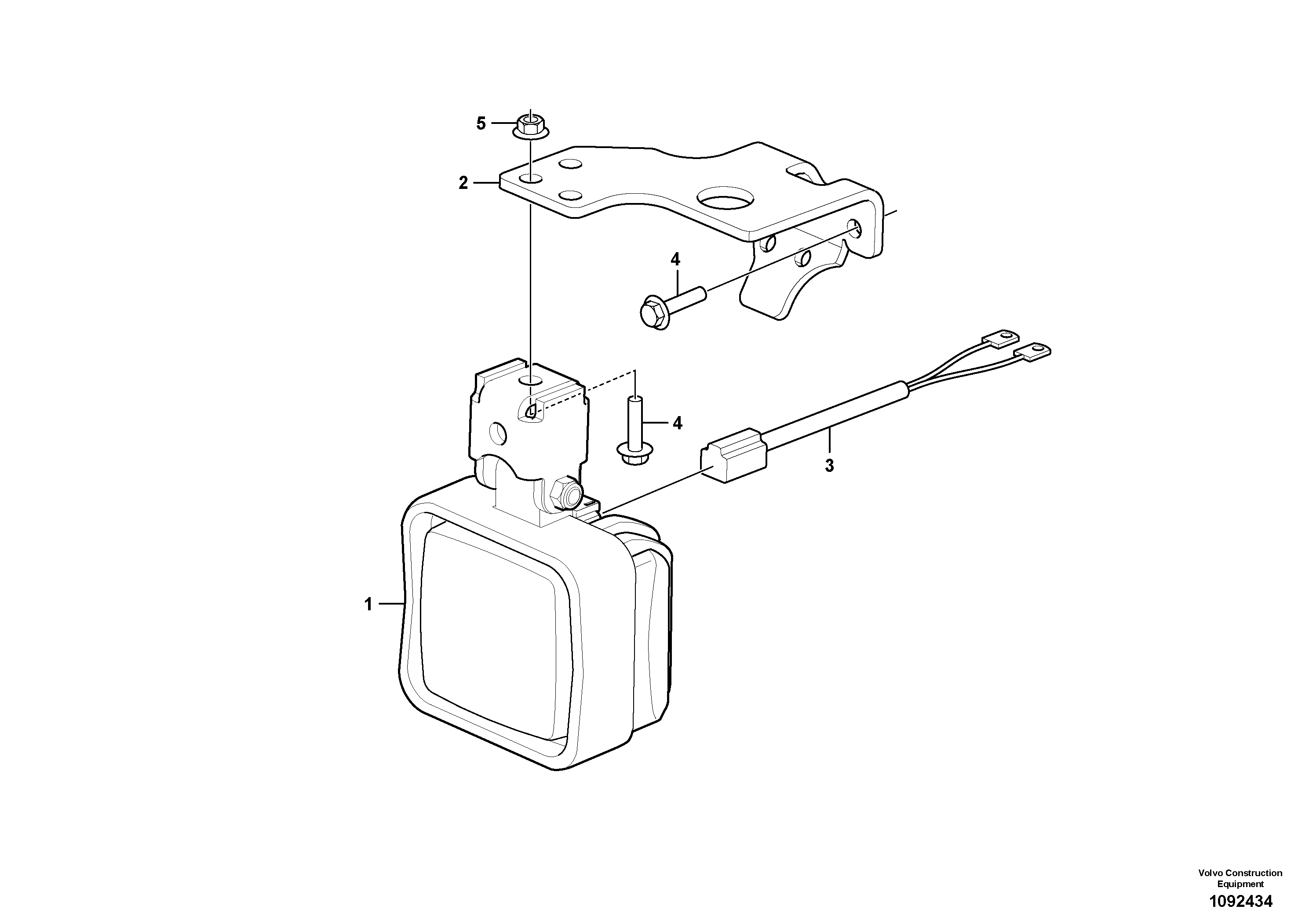 Seat frame VOE15708351 VOLVO