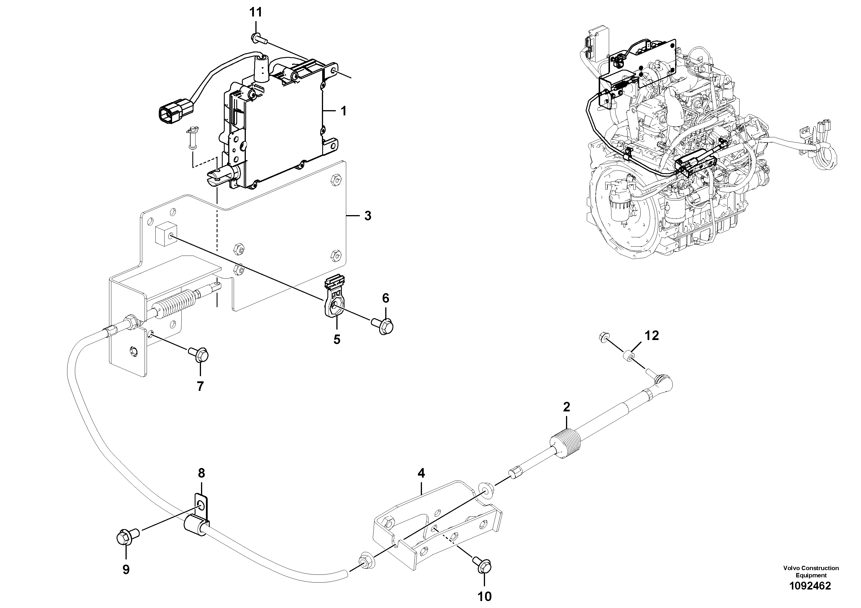 Seat frame VOE14725740 VOLVO