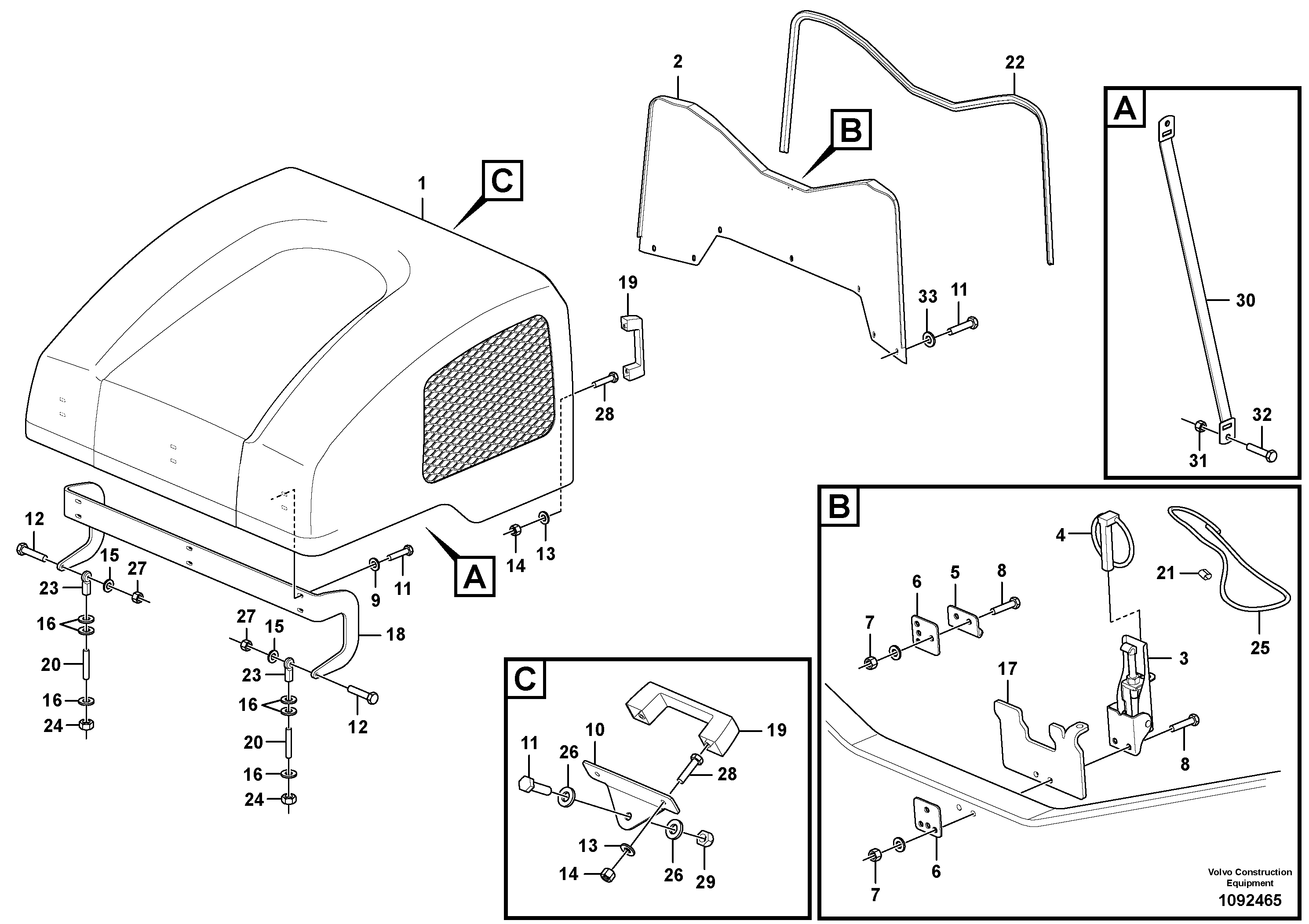 Hexagon screw VOE9974229 VOLVO