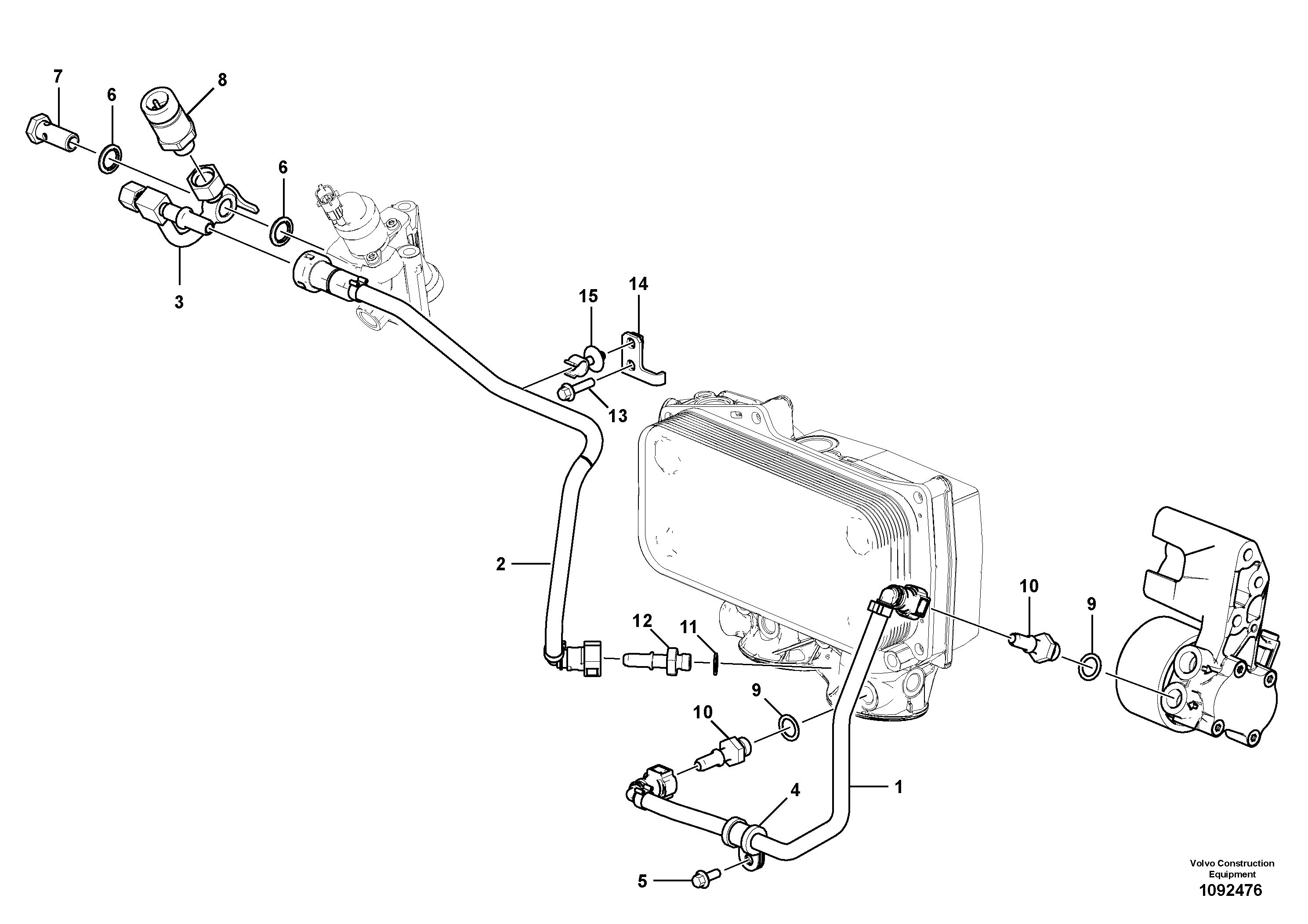 Seat frame VOE21805411 VOLVO