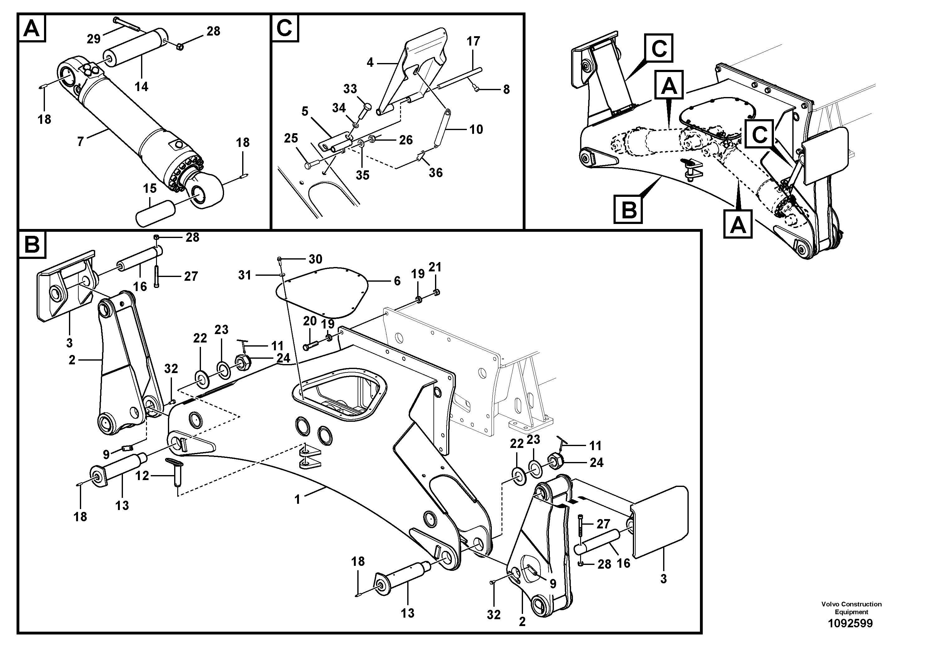 Swg Lk Cylinder VOE14388225 VOLVO