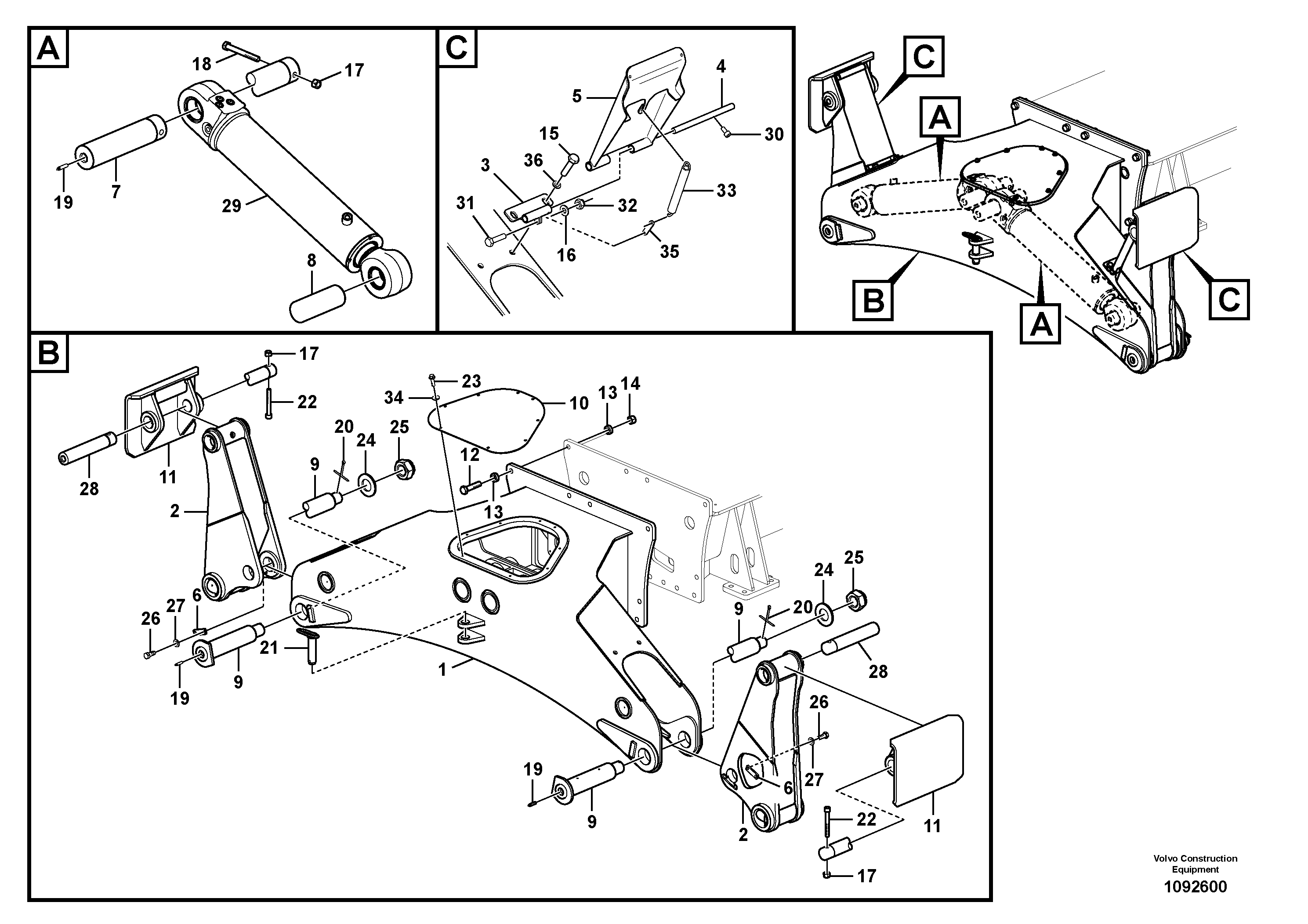 Swg Lk Cylinder VOE14385845 VOLVO