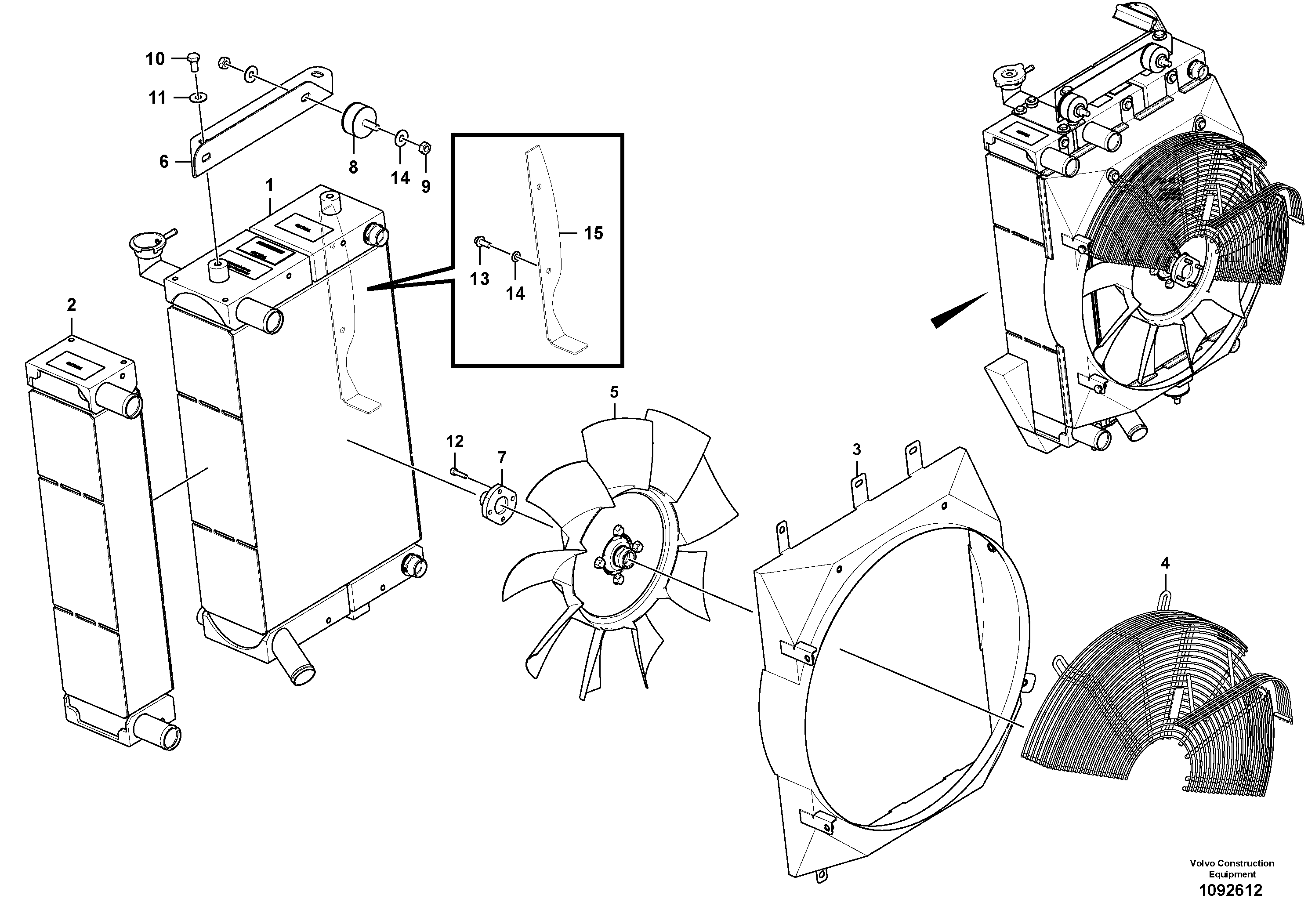 Fan hood VOE15236367 VOLVO