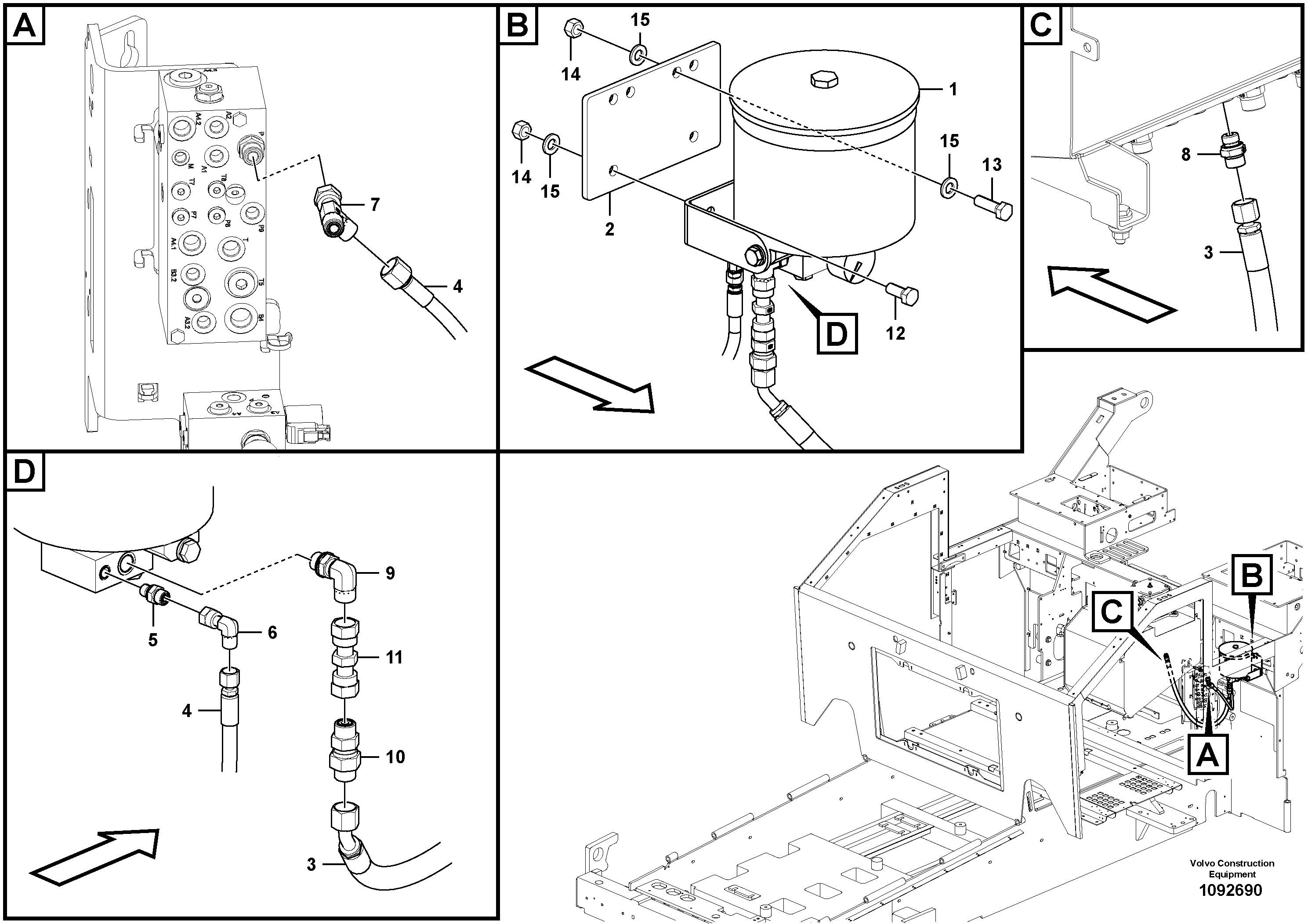 Timing gear casing VOE12817053 VOLVO
