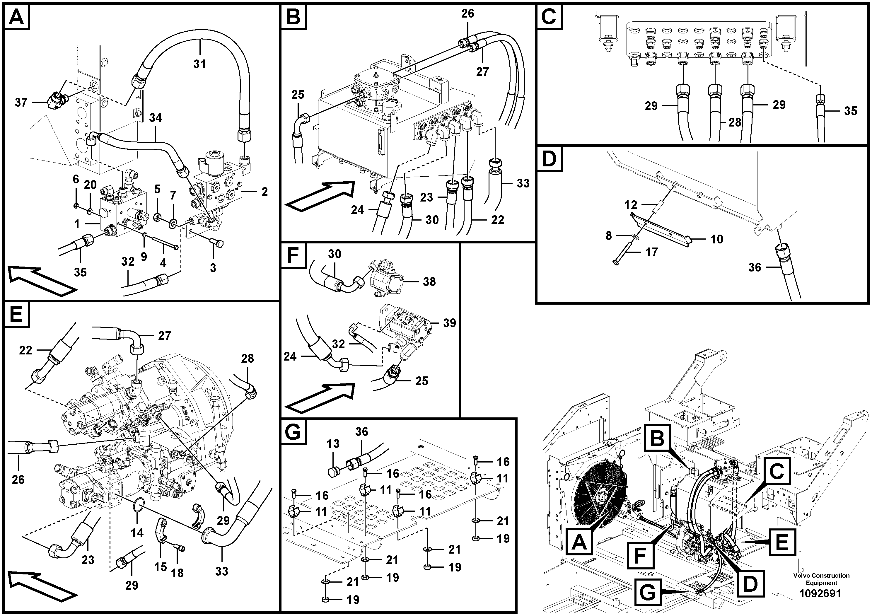 Timing gear casing VOE12823682 VOLVO