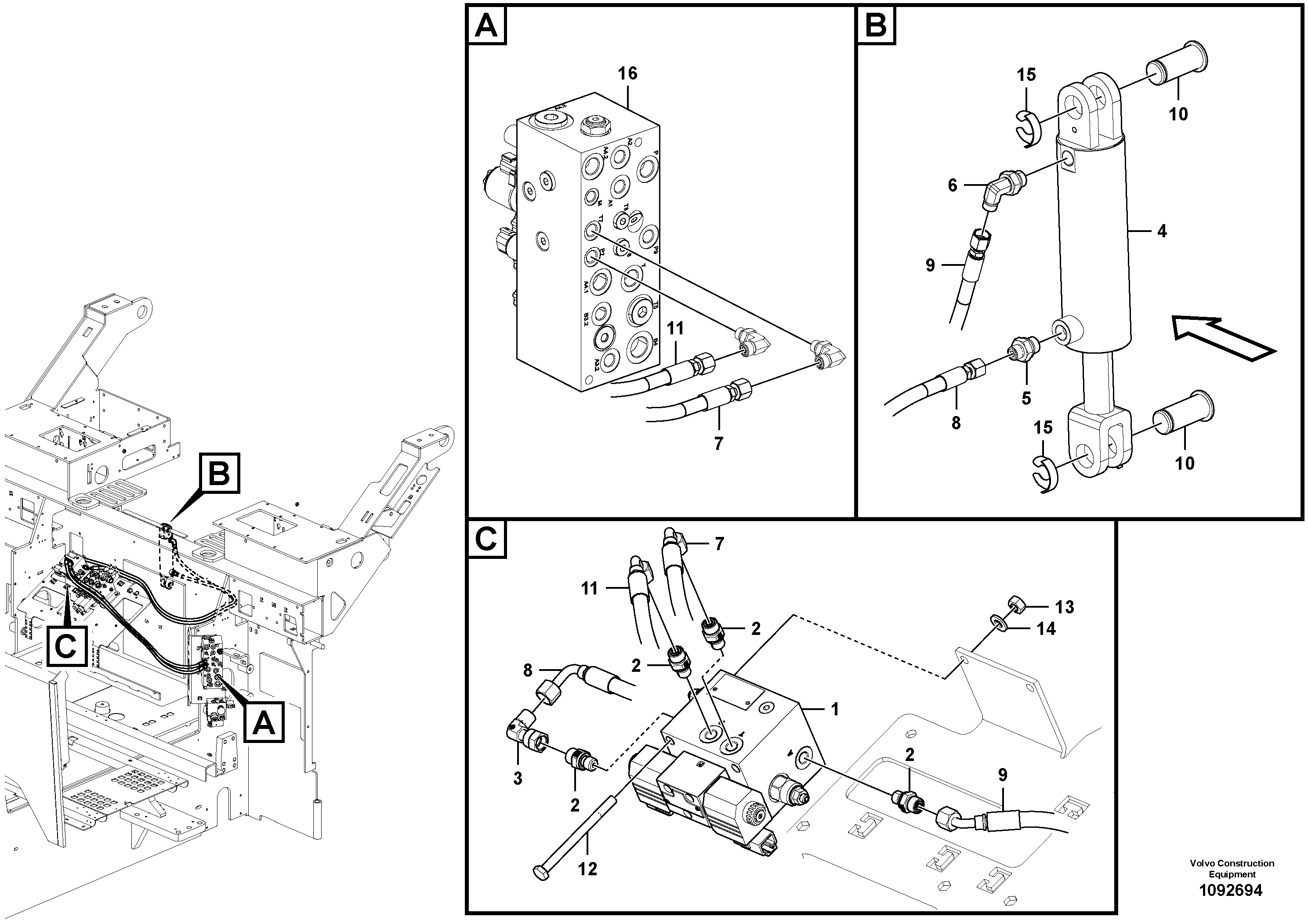 Timing gear casing VOE12829074 VOLVO