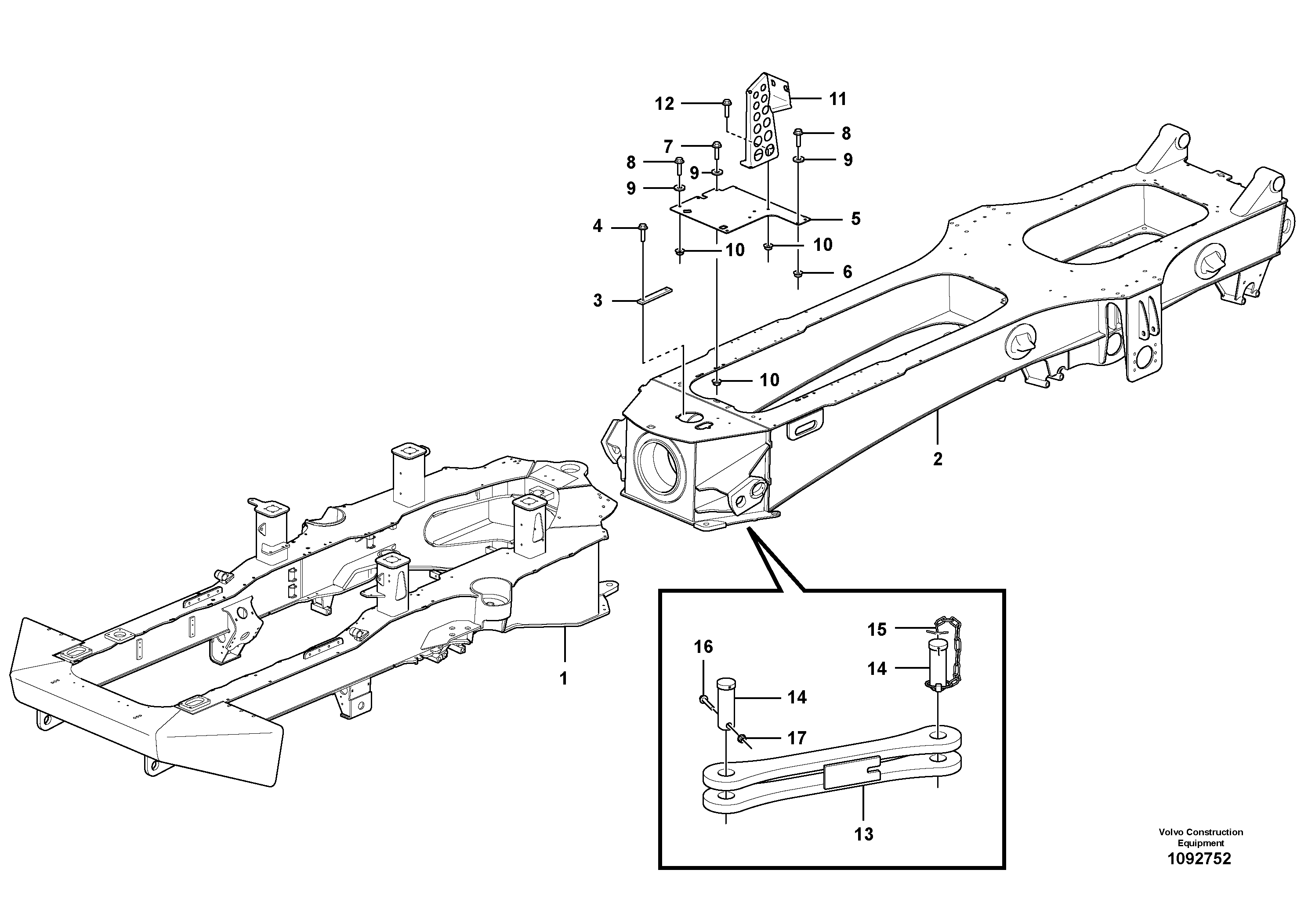 Suction recoil filter VOE16926312 VOLVO