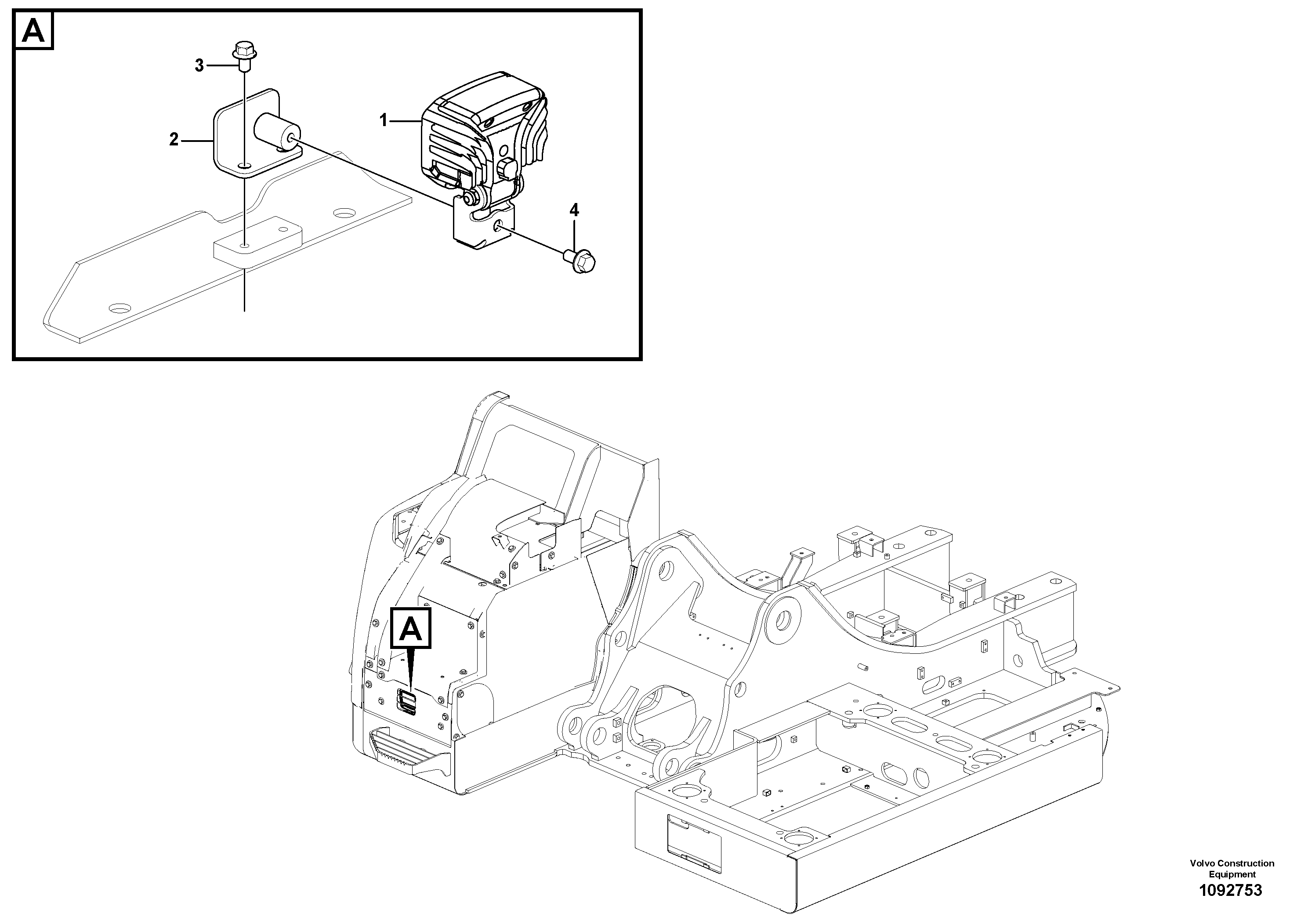 Seat frame VOE14709936 VOLVO