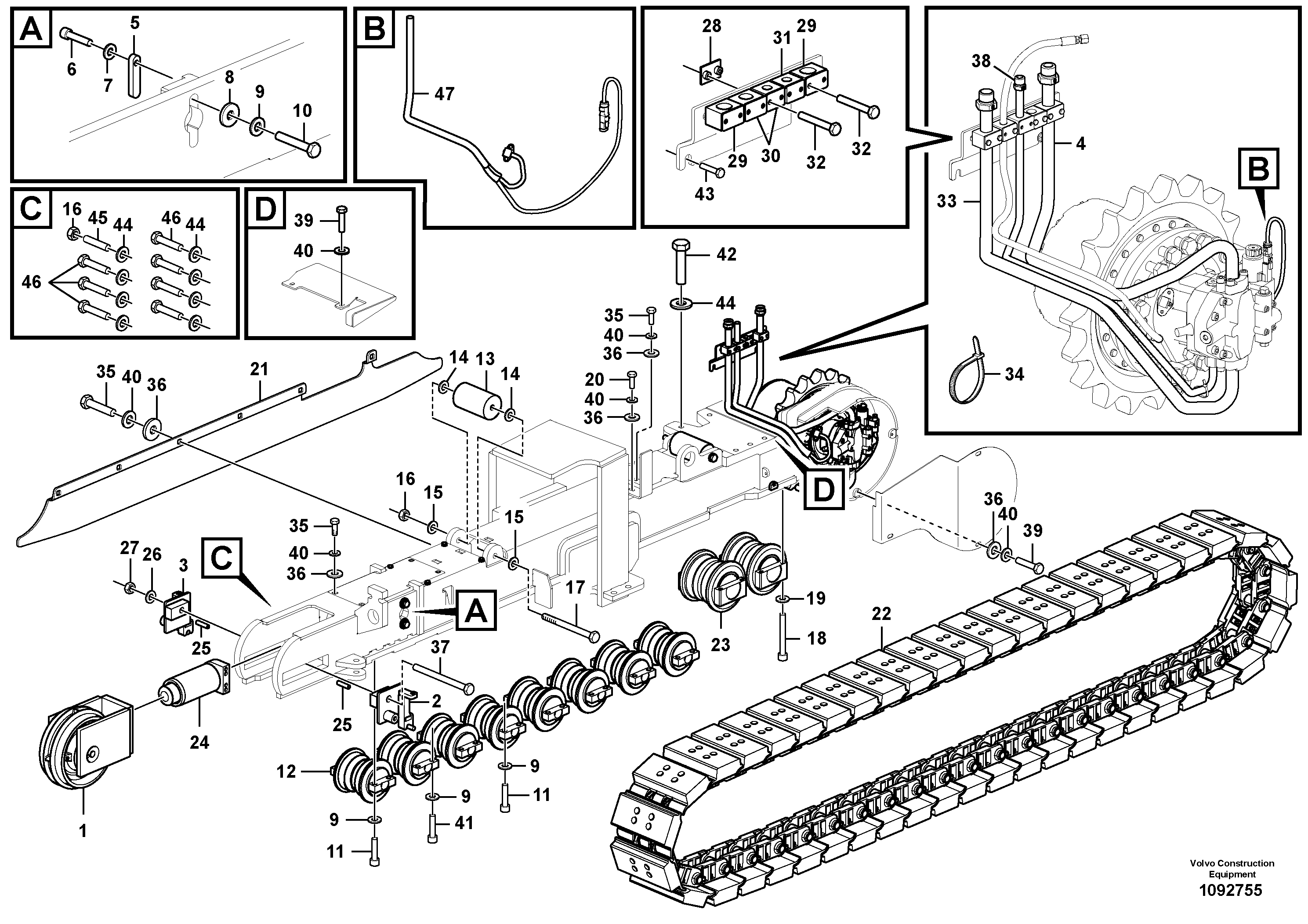 Mounting rail RM96722350 VOLVO