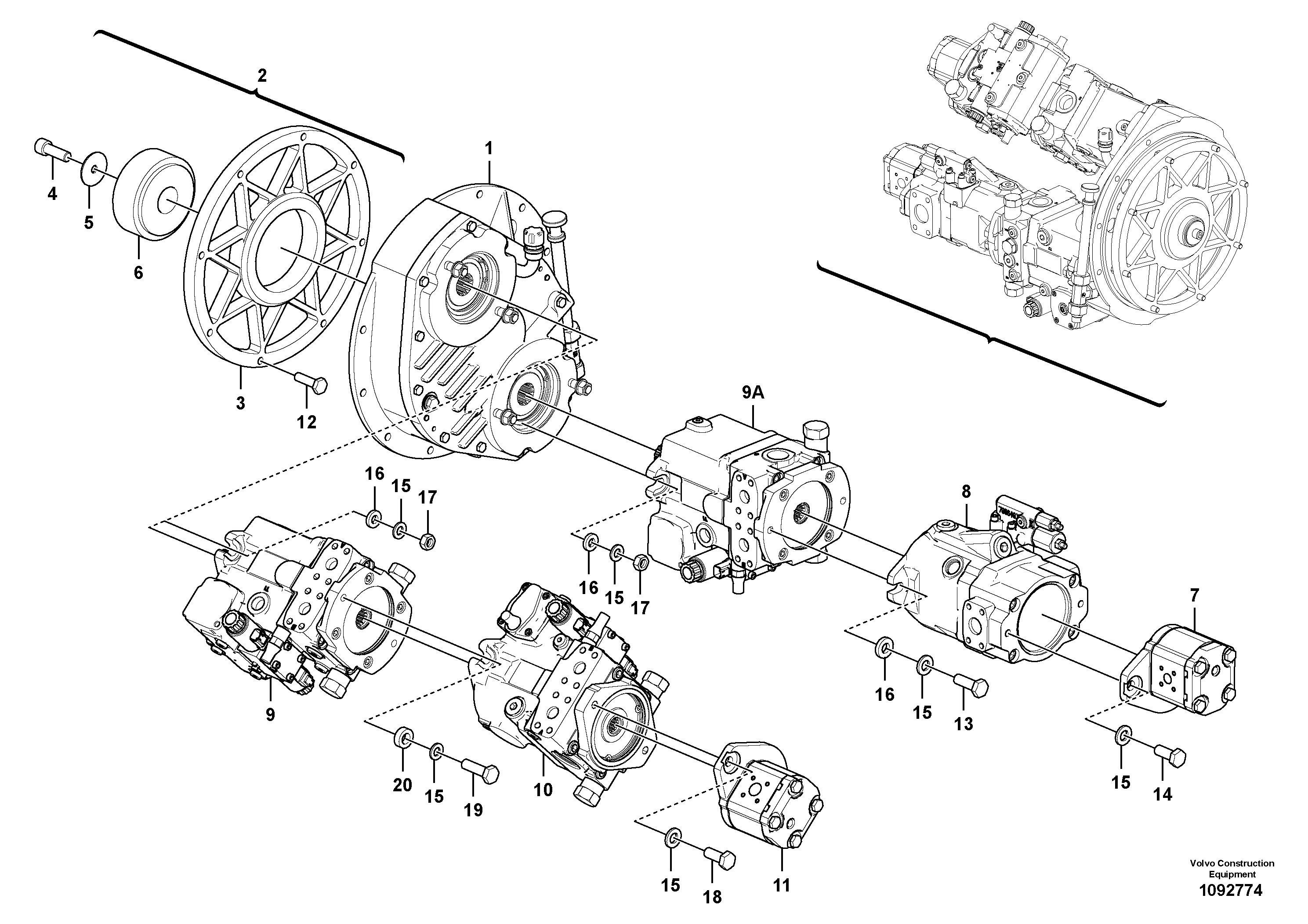 Bolt VOE12821306 VOLVO