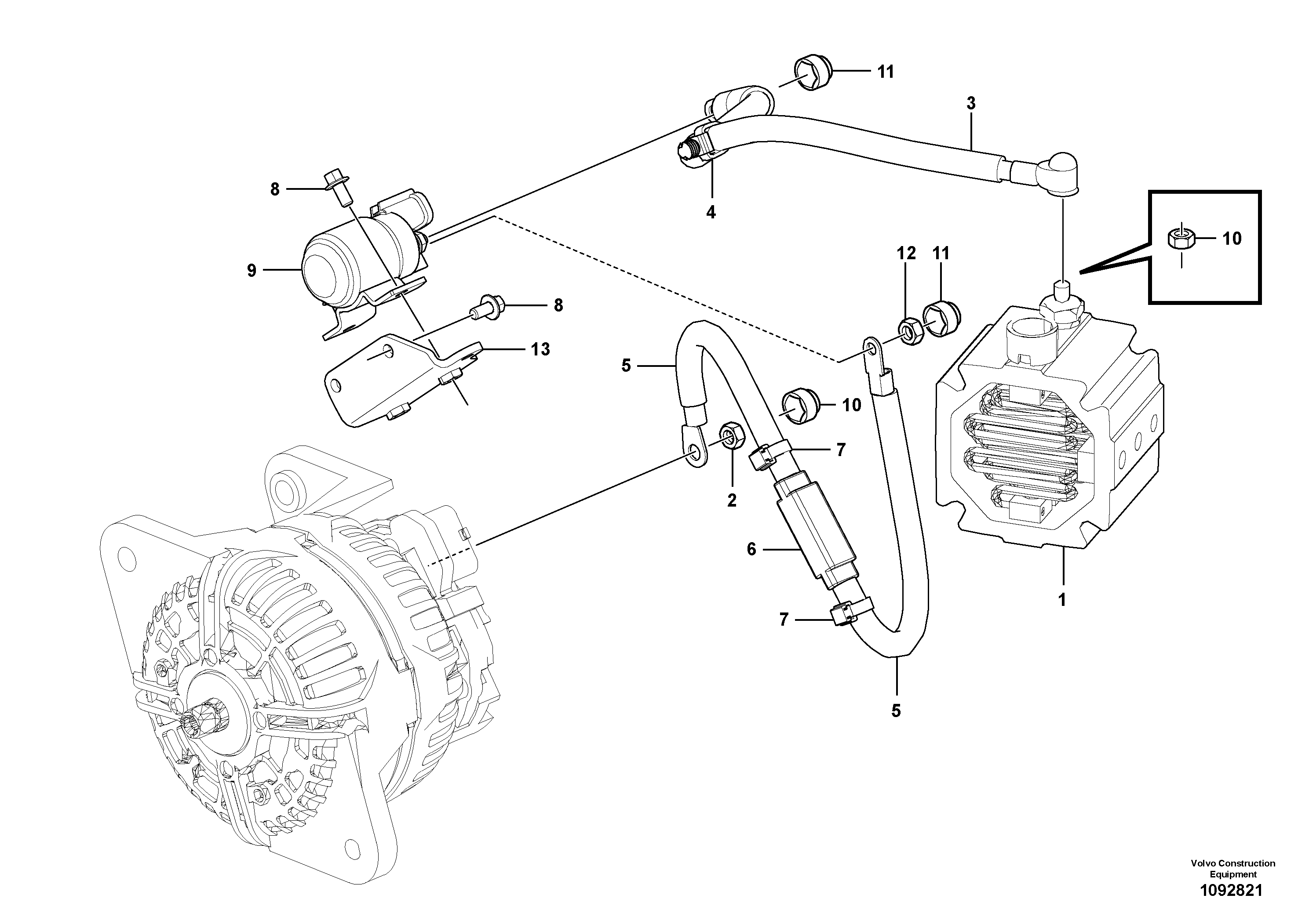 Hexagon Nut 04213761 VOLVO