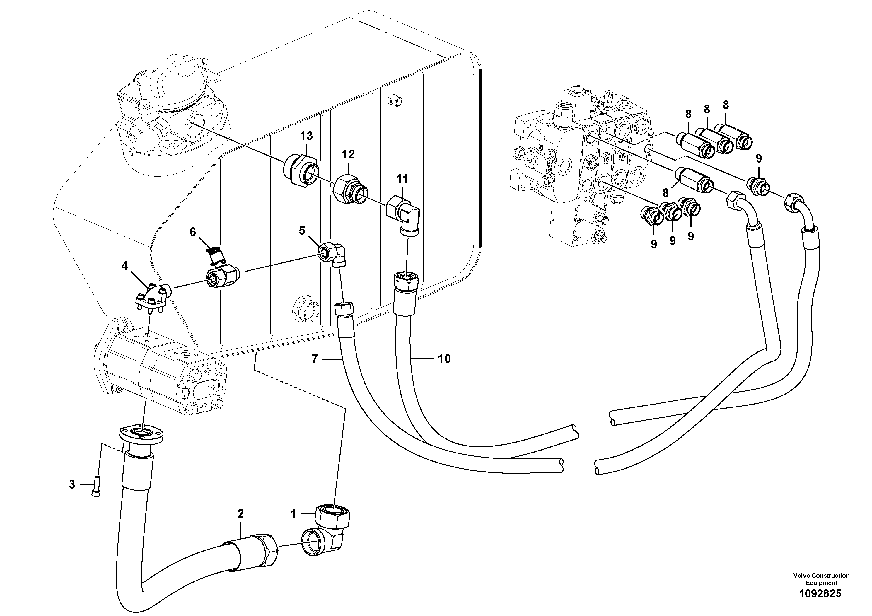 Timing gear casing TEL/VOE15233839 VOLVO