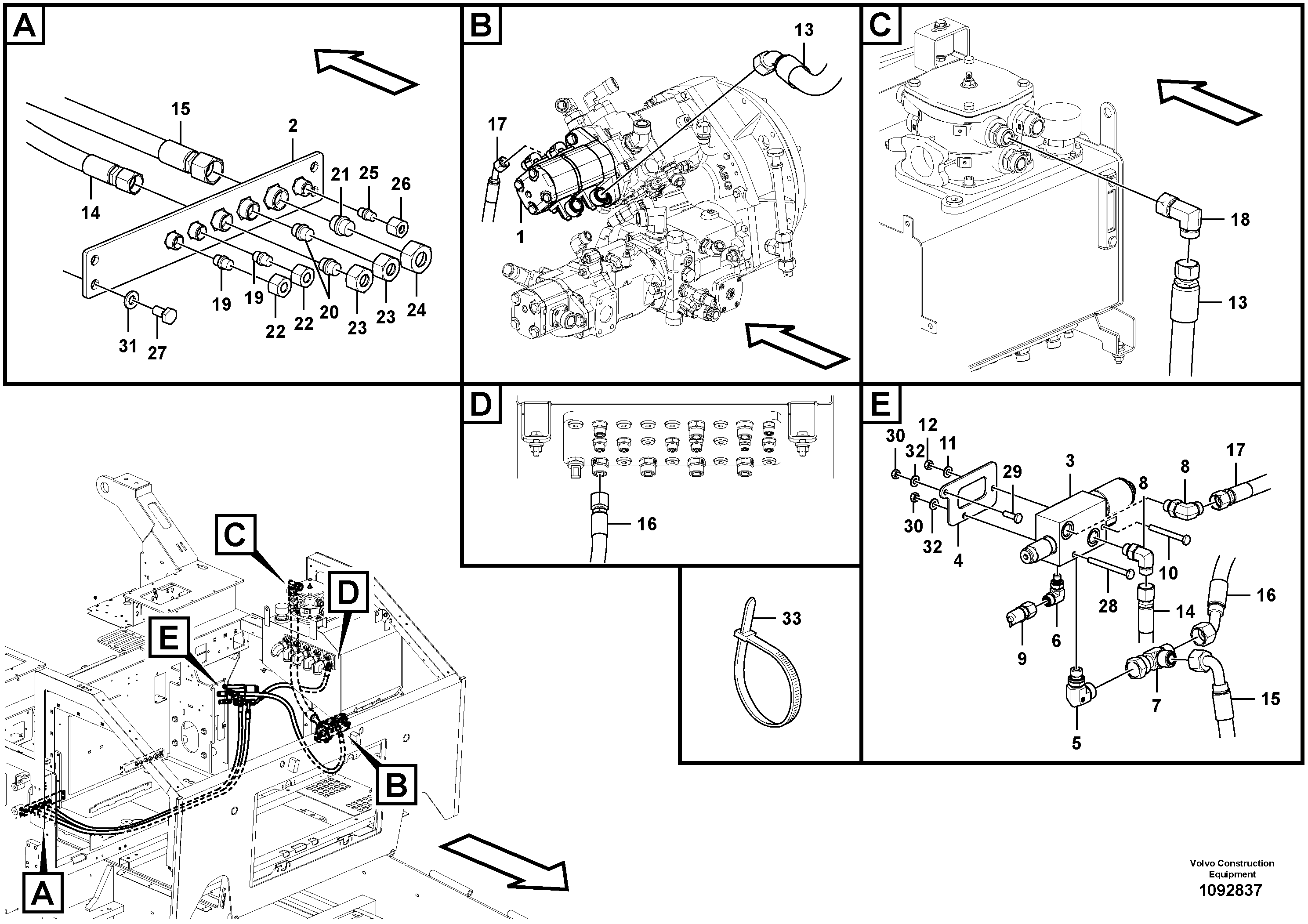 Timing gear casing VOE16062188 VOLVO