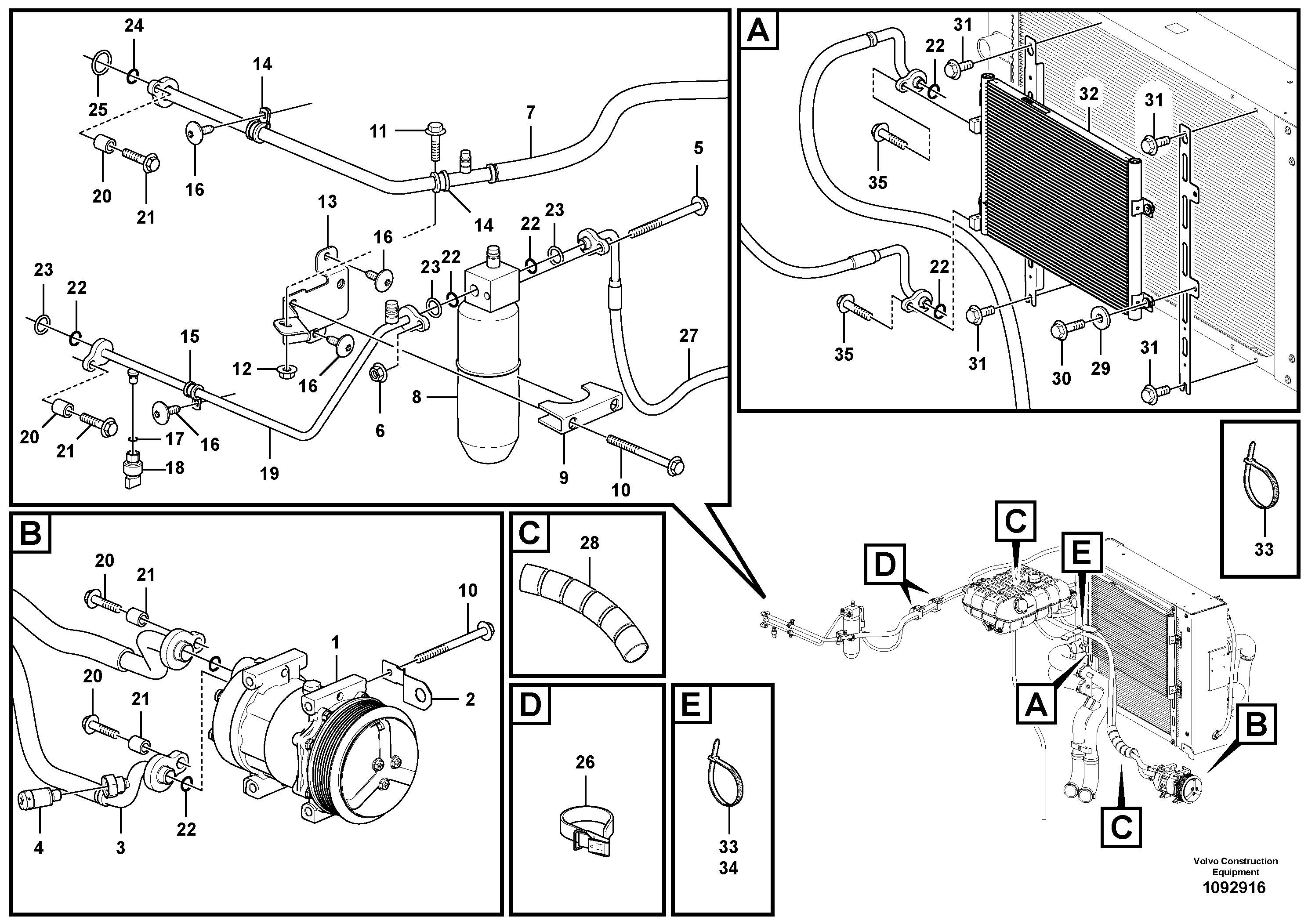 Timing gear casing VOE16677119 VOLVO
