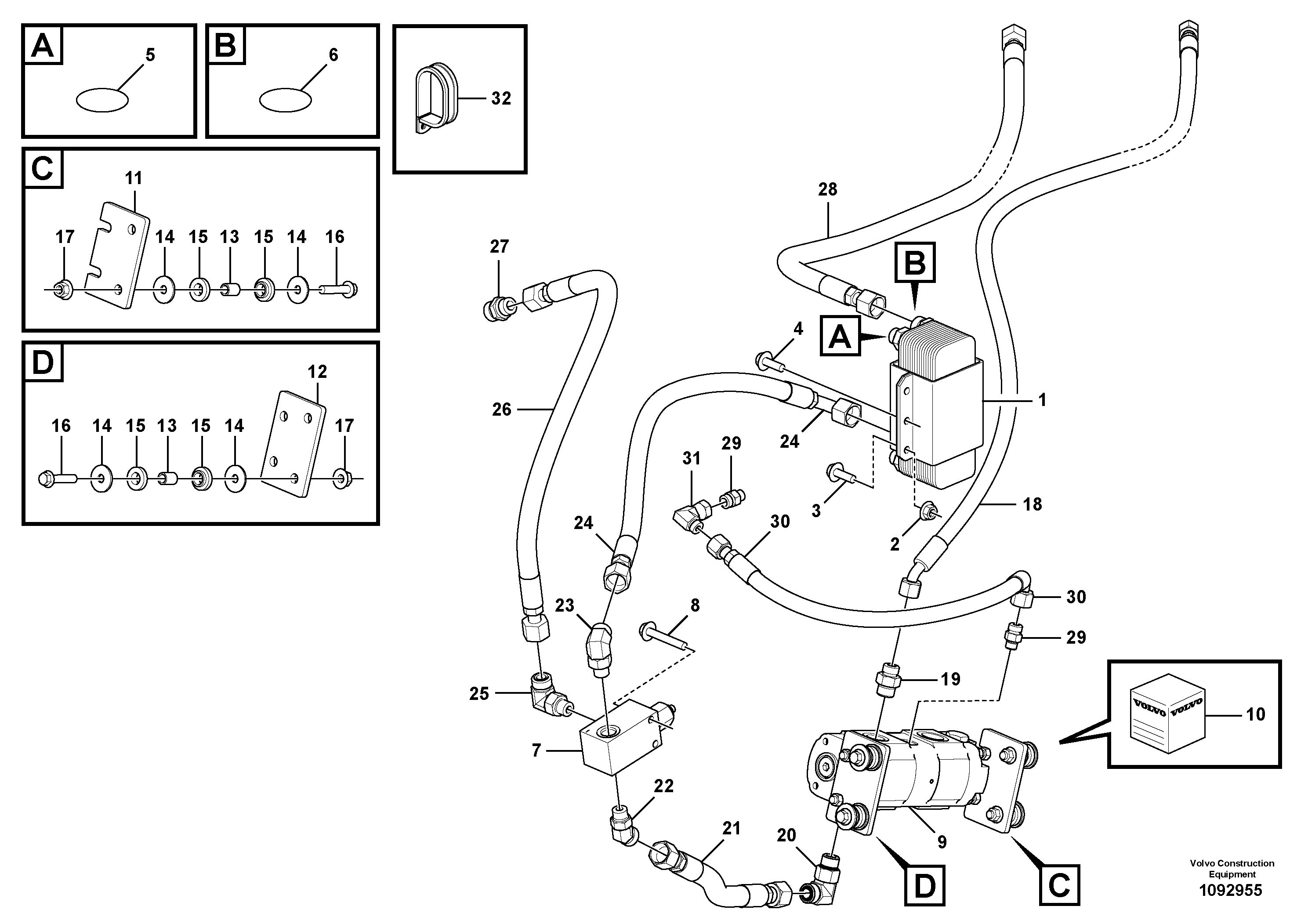 Timing gear casing VOE15035488 VOLVO