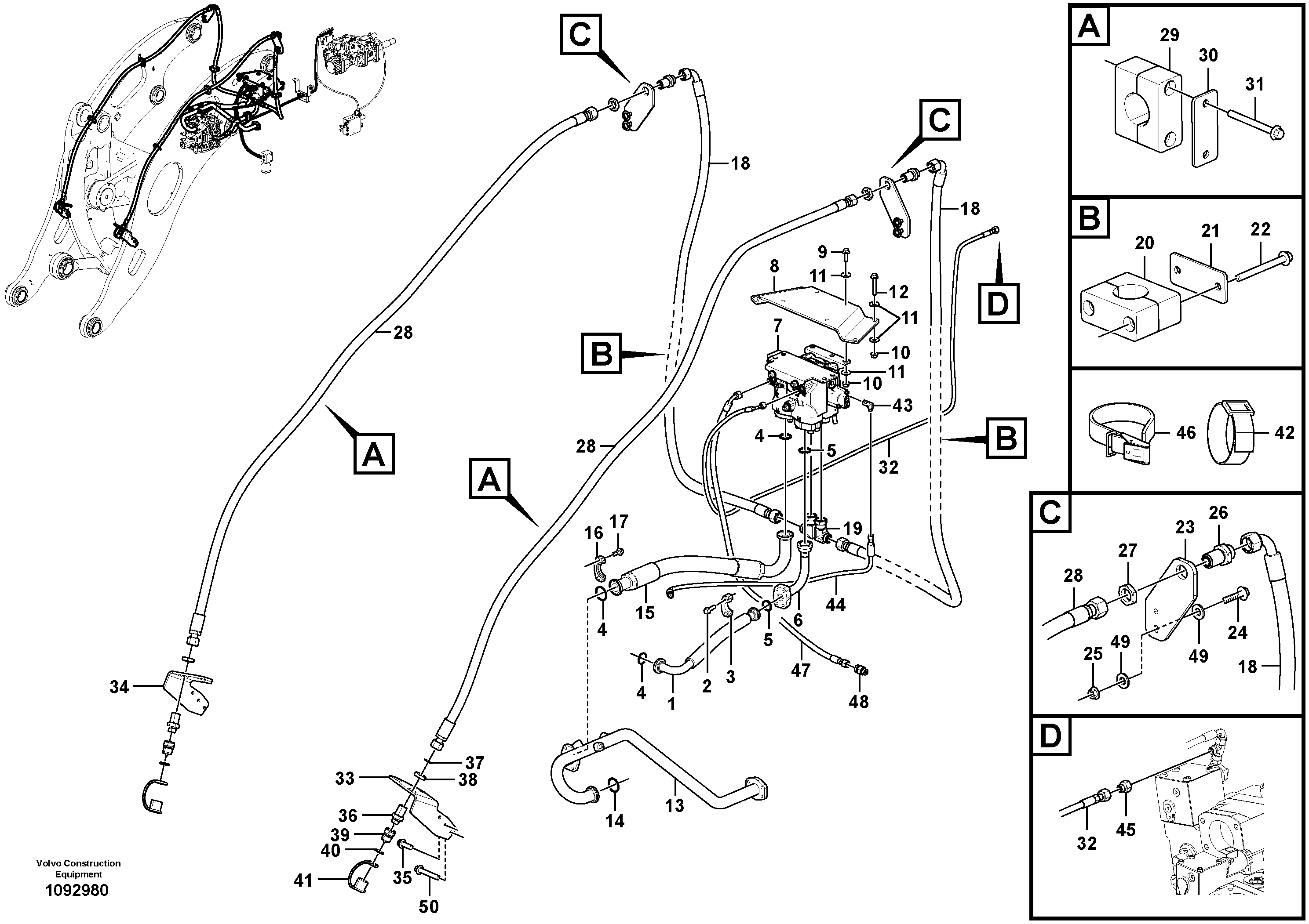 Hose assembly VOE936562 VOLVO