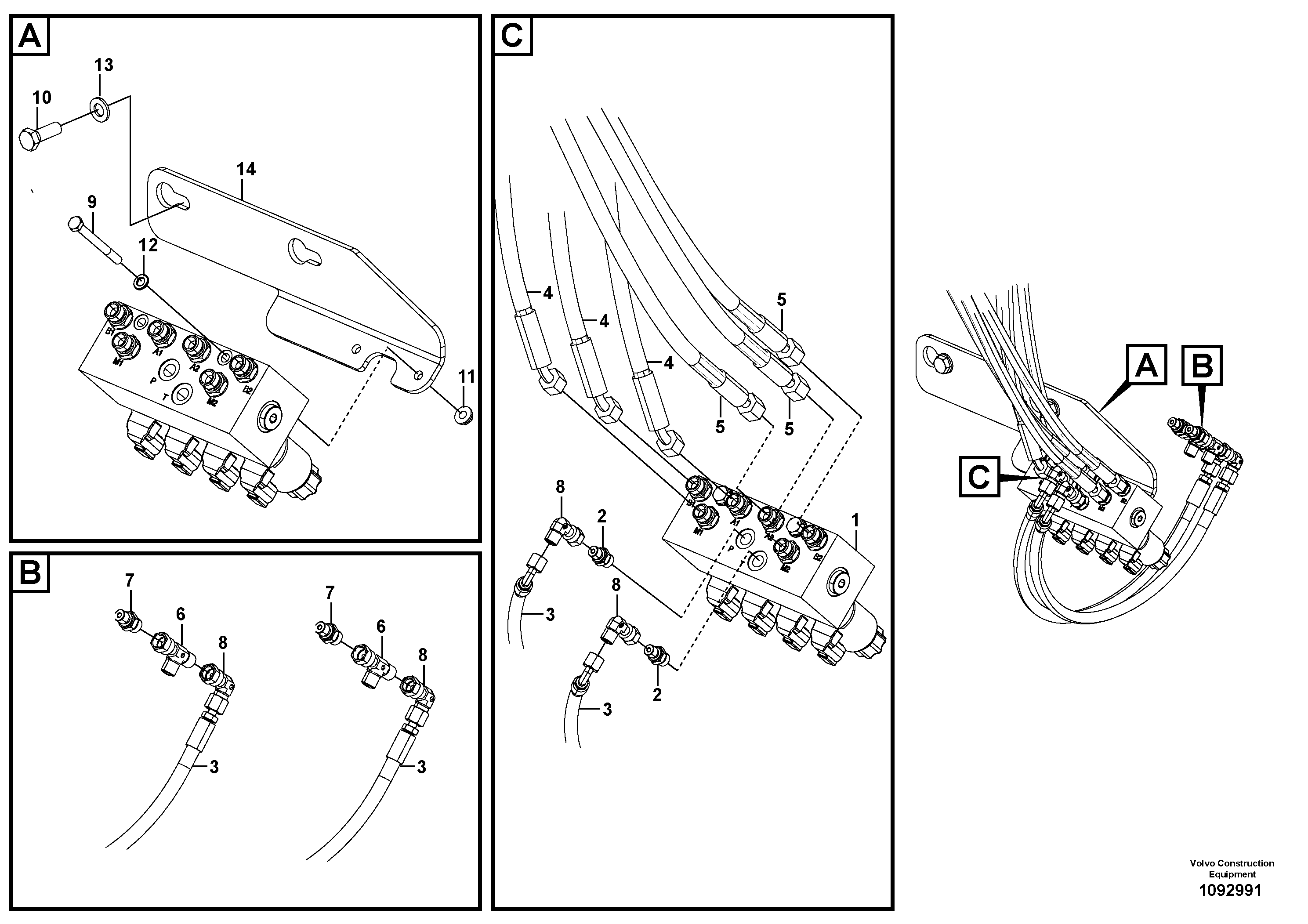 Timing gear casing VOE12828690 VOLVO