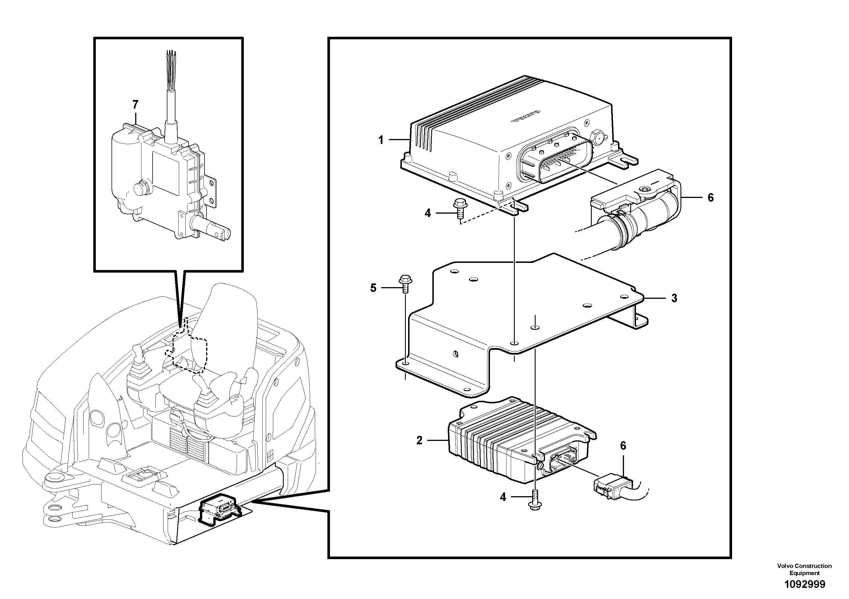 Seat frame VOE16246567 VOLVO