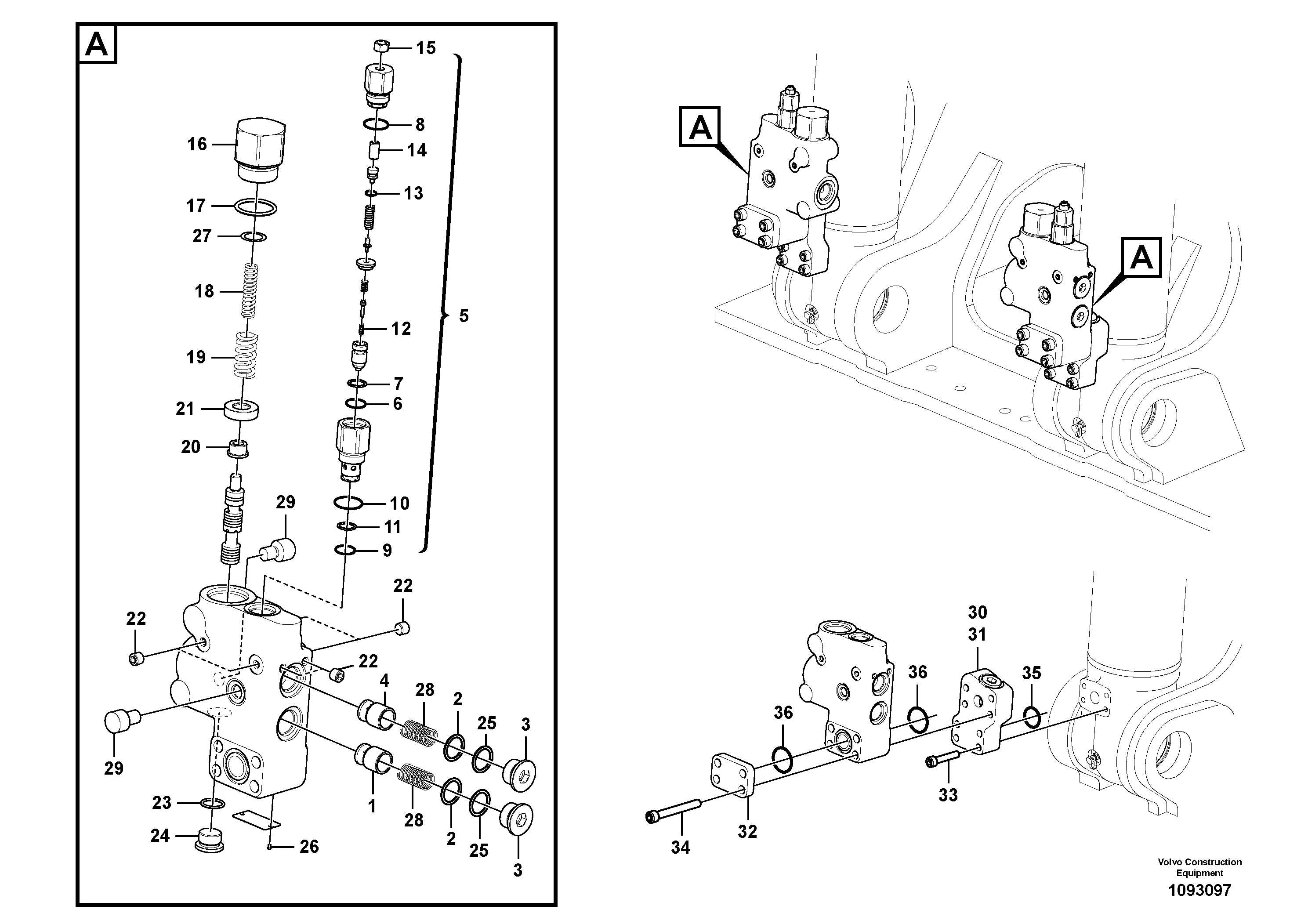 Shaft Guide VOE14709105 VOLVO