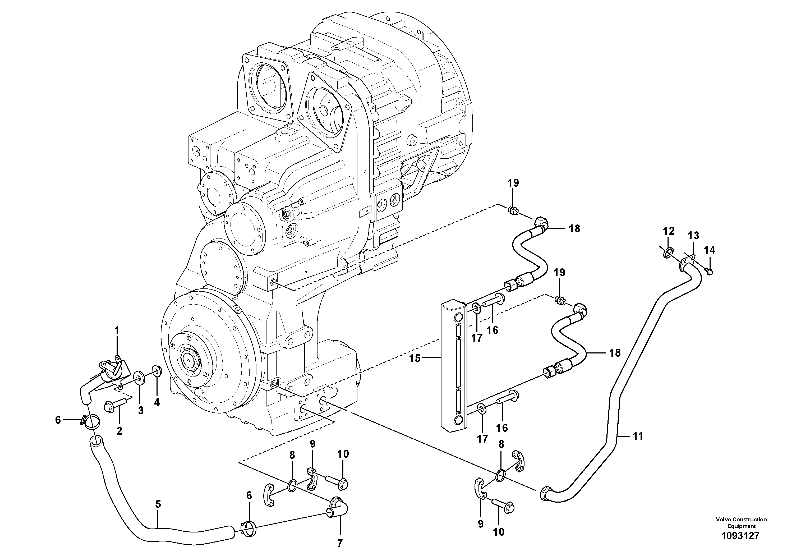 Hose assembly VOEV1148957 VOLVO
