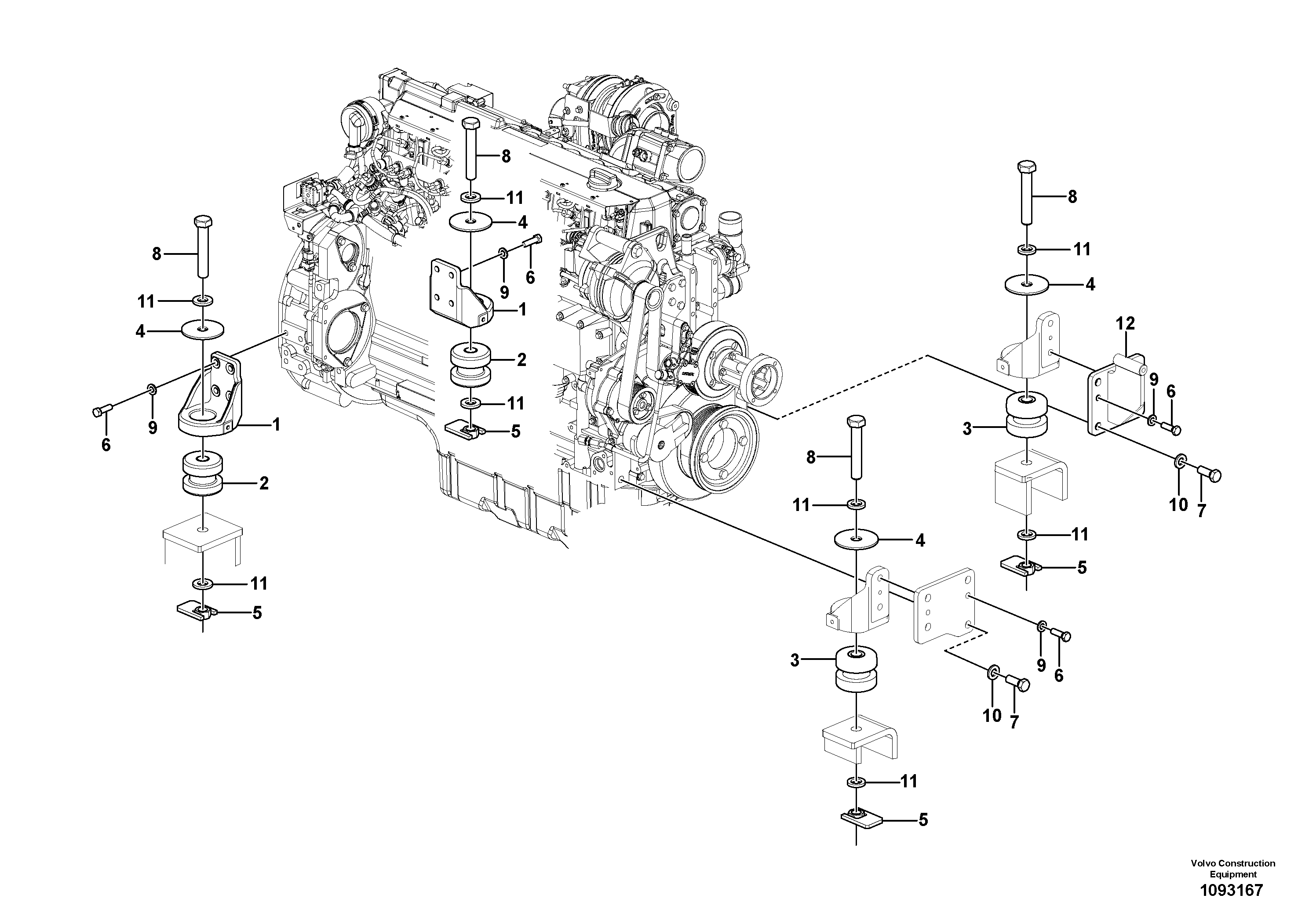Seat frame VOE14729265 VOLVO