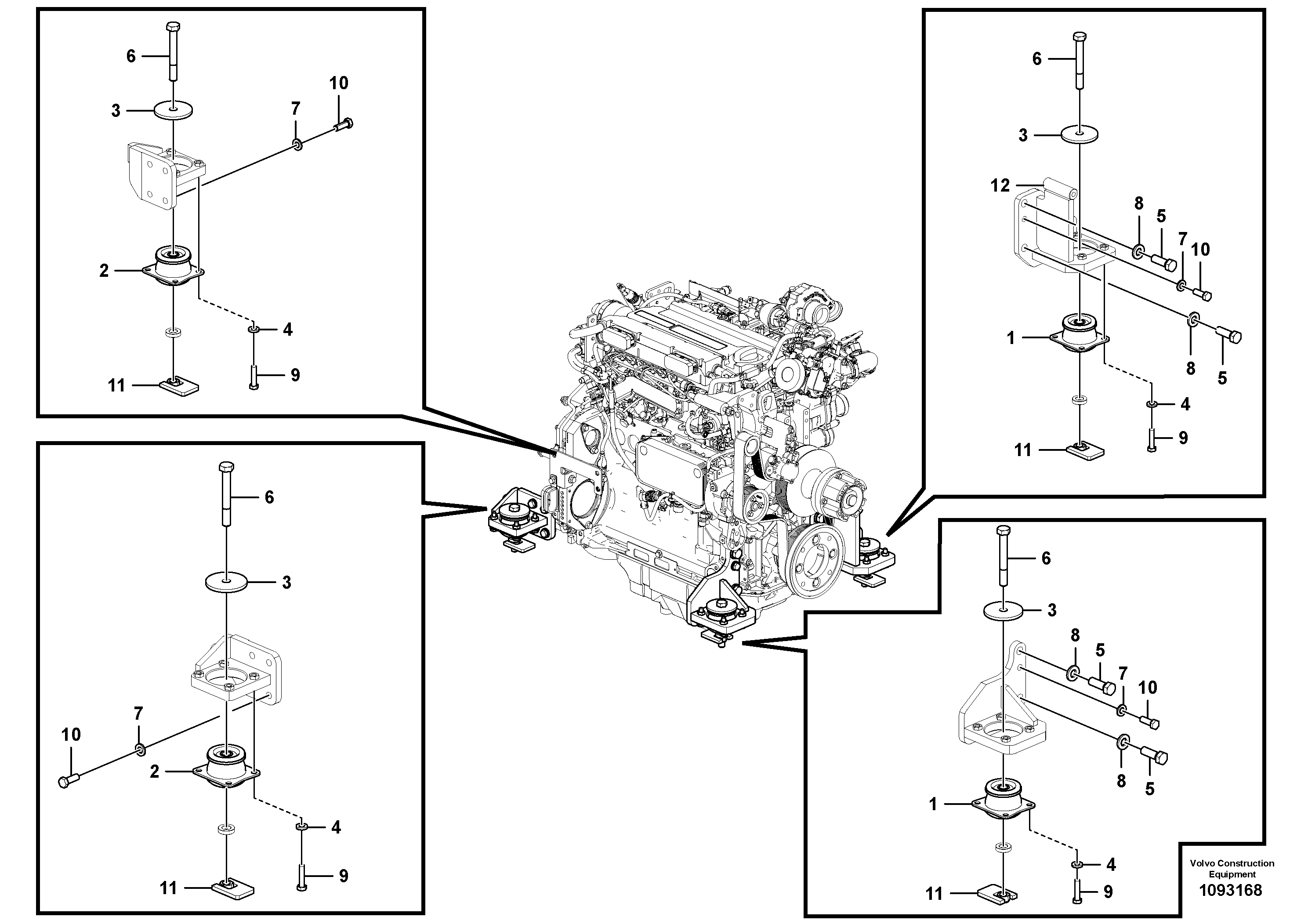 Seat frame VOE14729267 VOLVO